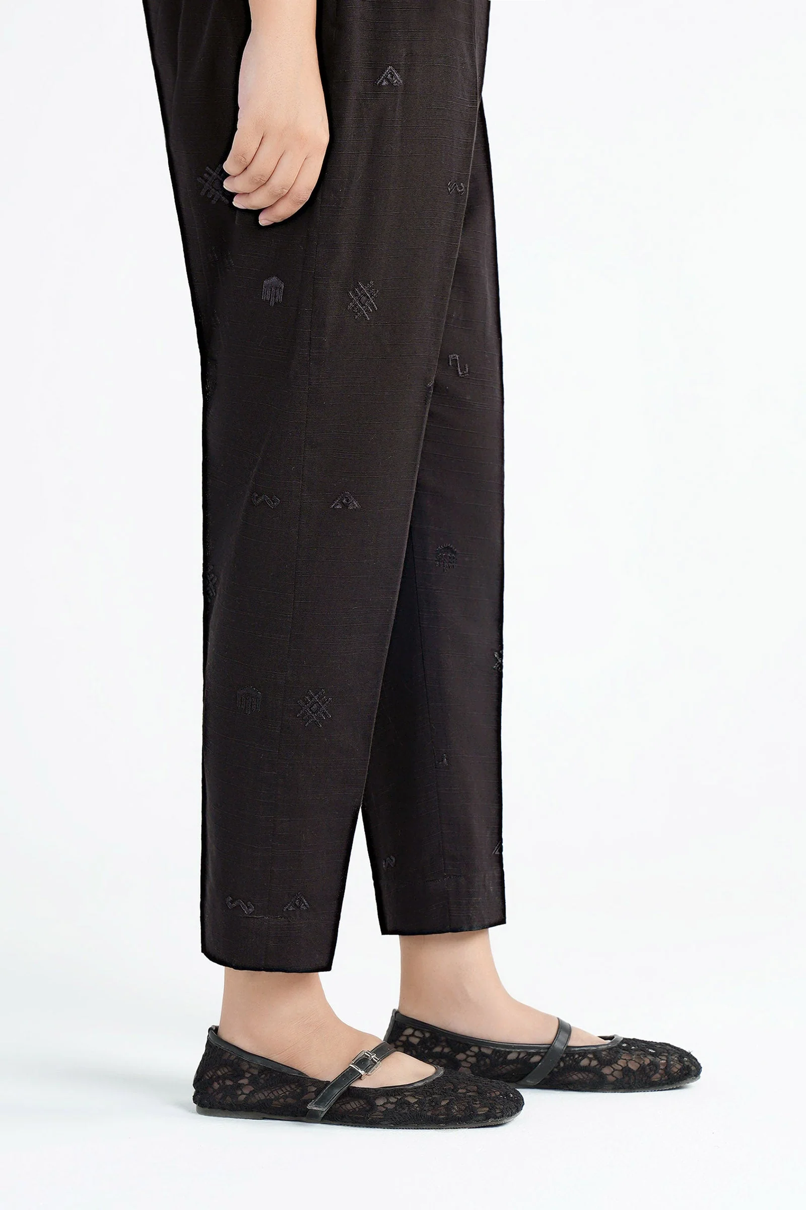 Dyed Slub Khaddar Trouser 3 Dyed Slub Khaddar Trouser