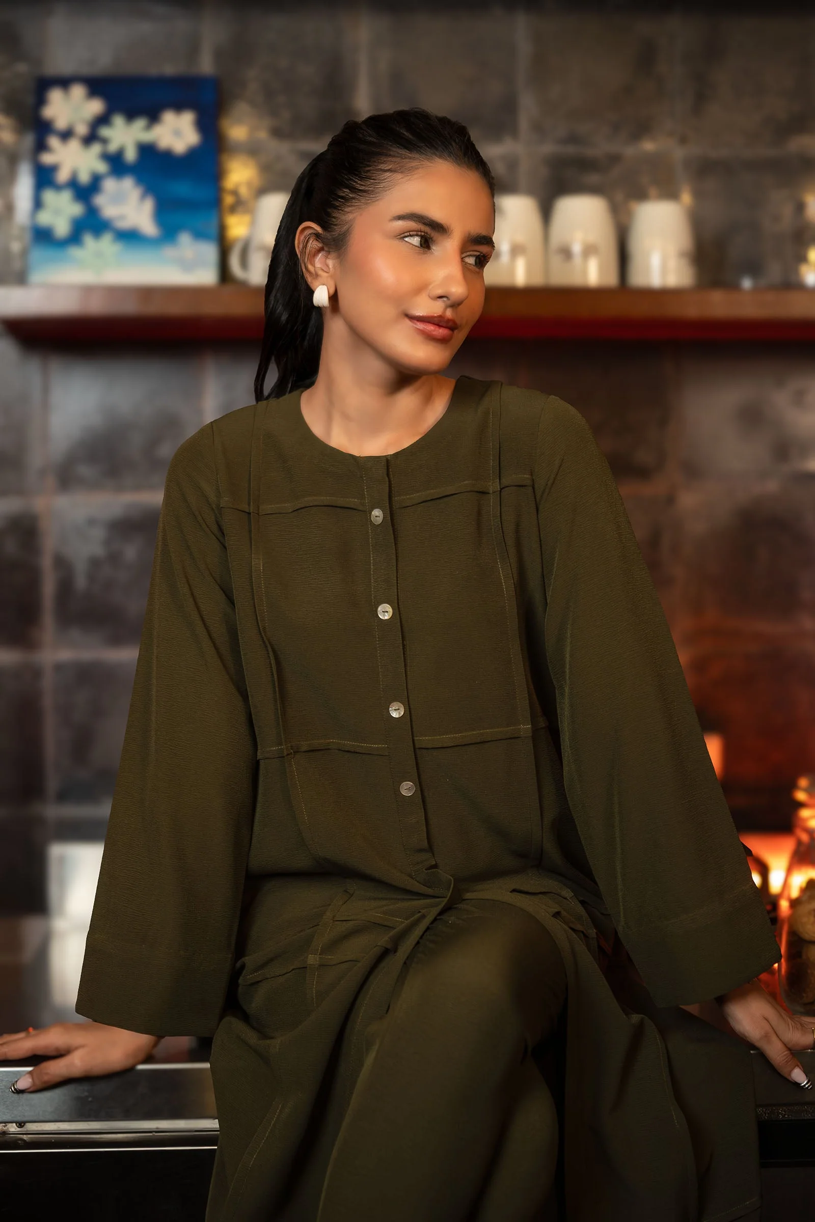 2 Pc Dyed Poly Wrinkle Suit