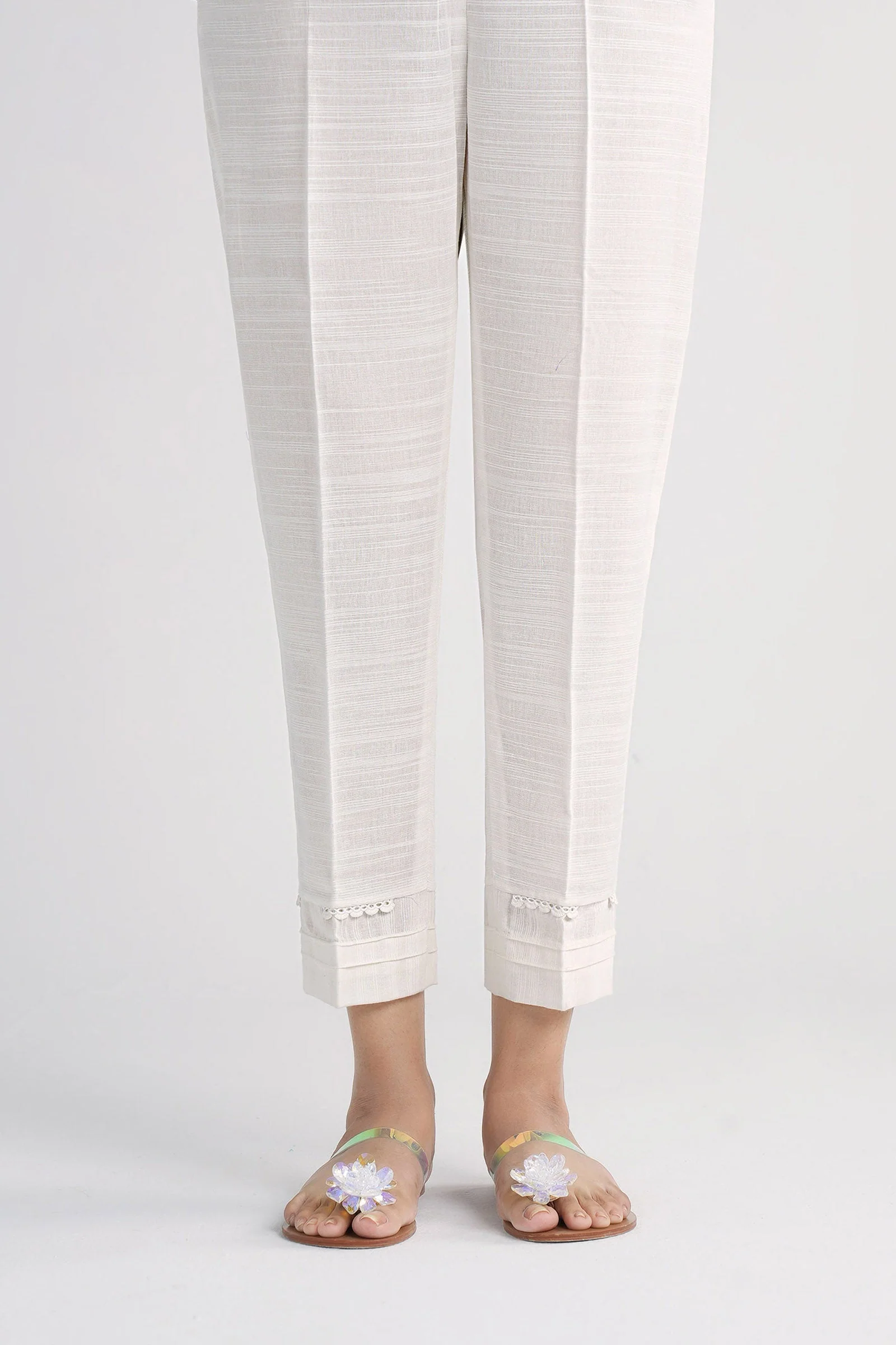 Dyed Slub Khaddar Trouser