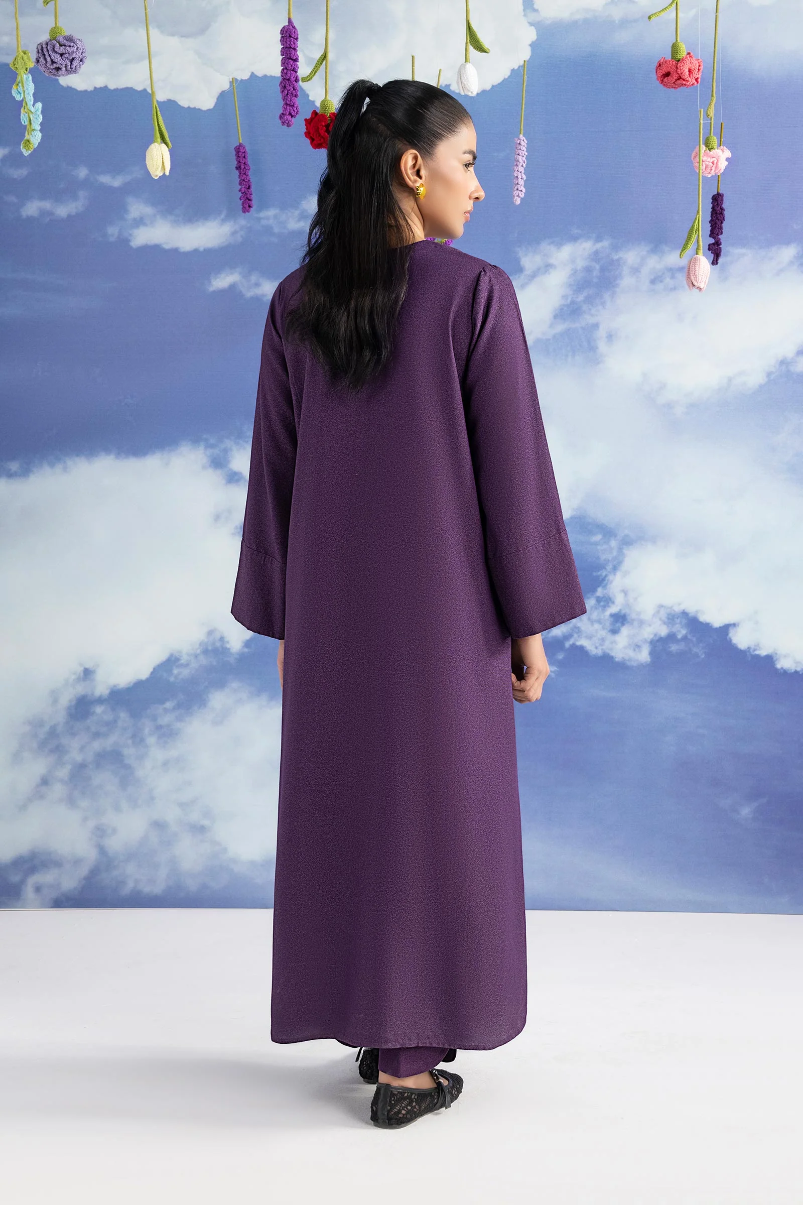 2 Pc Dyed Karandi Suit