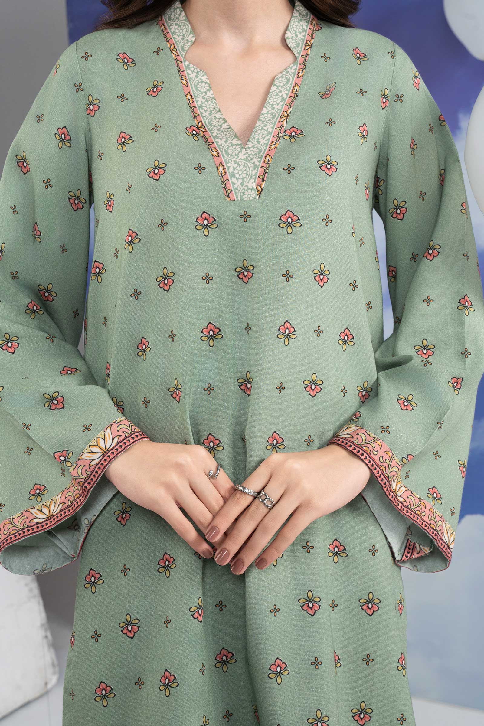 2 Pc Printed Karandi Suit