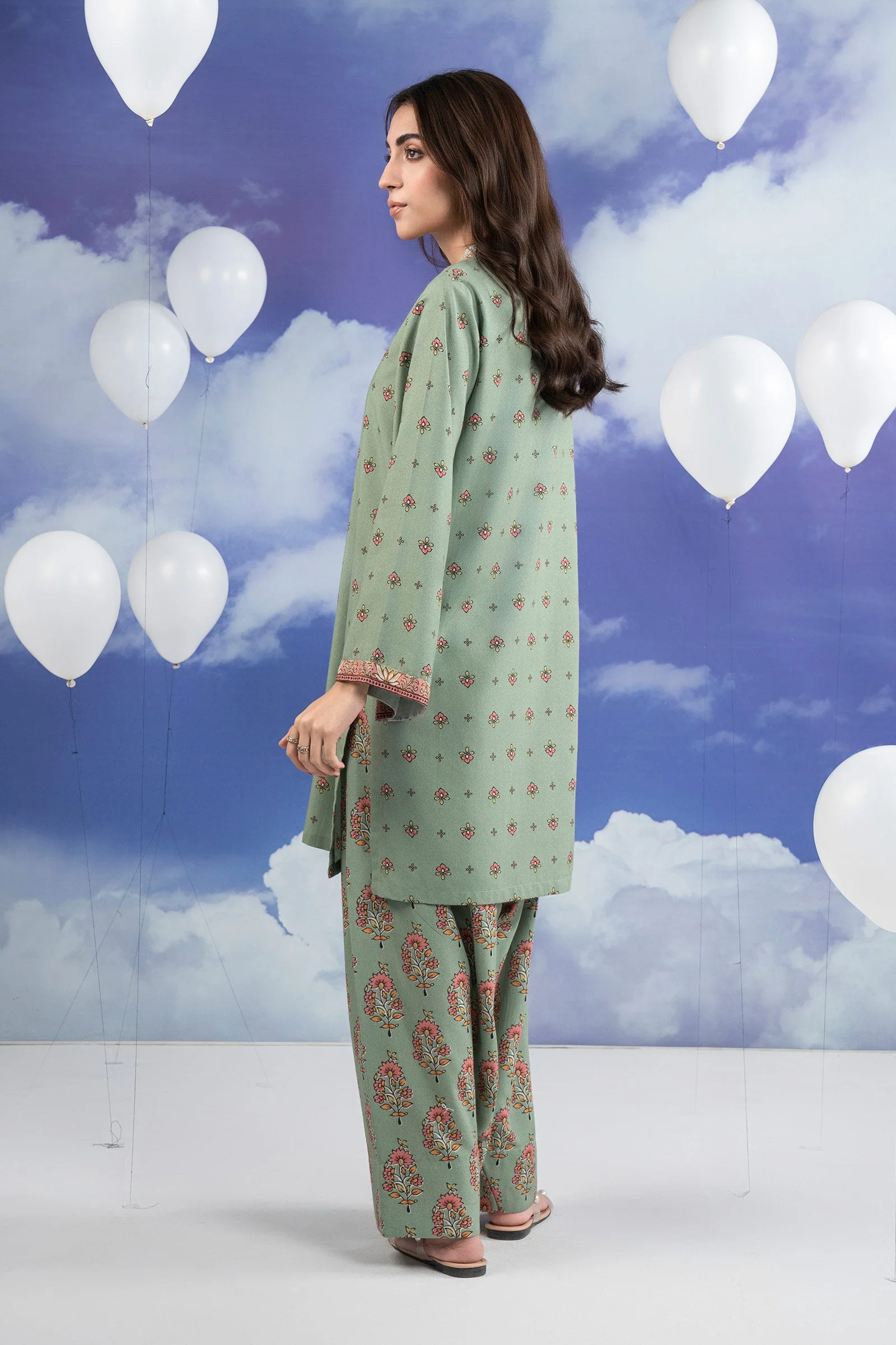 2 Pc Printed Karandi Suit