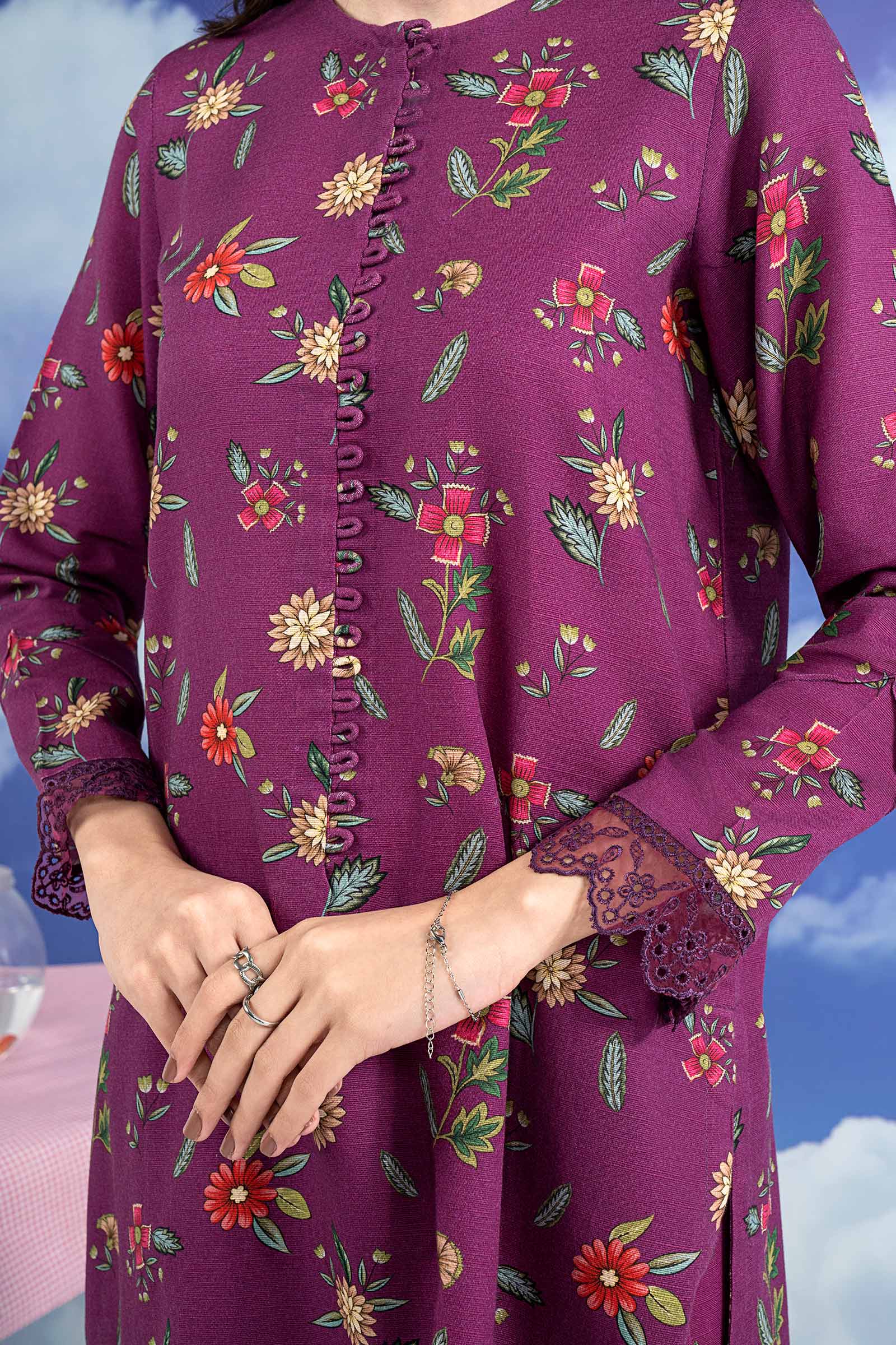 3 Pc Embroidered Khaddar Suit 3 3 Pc Embroidered Khaddar Suit