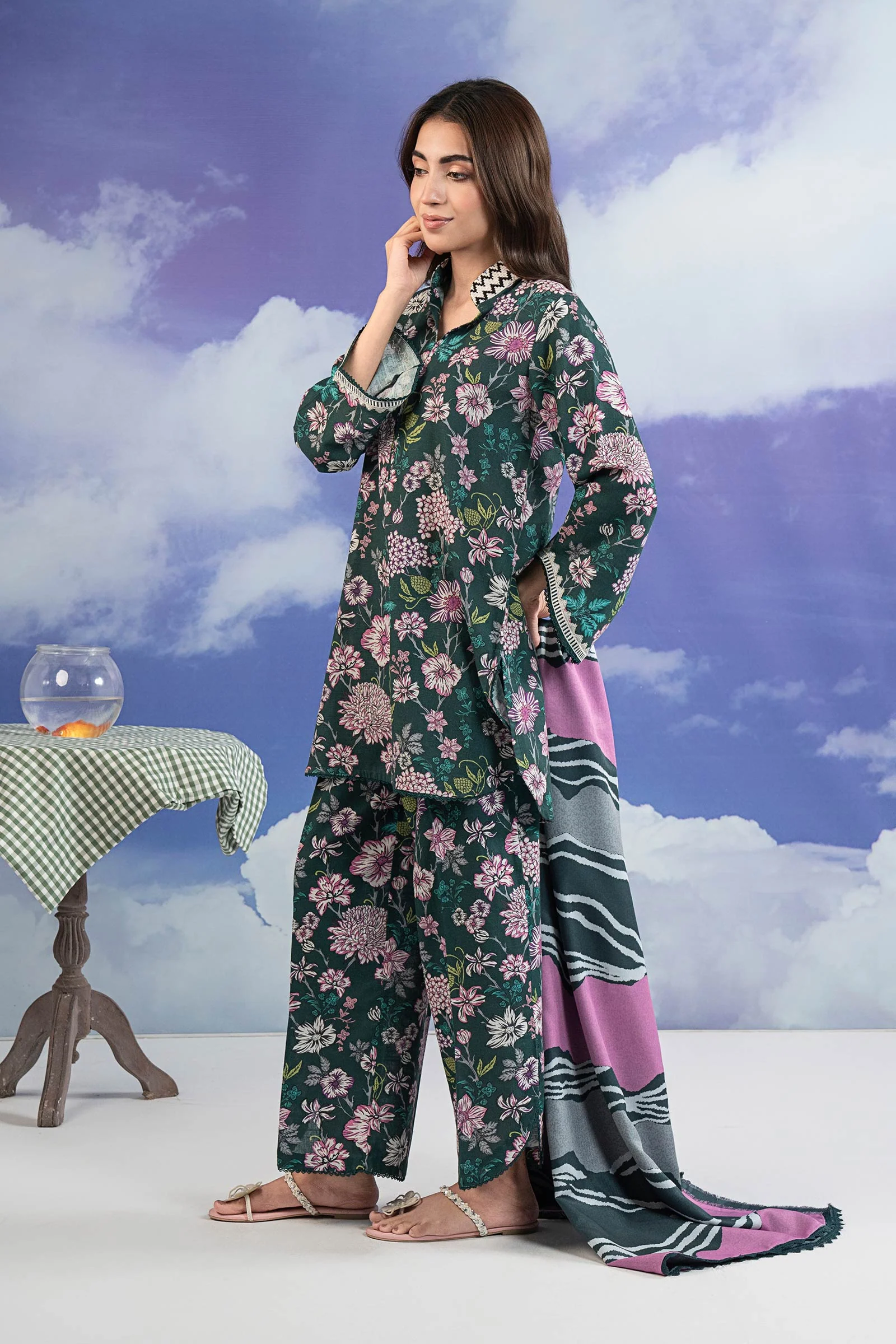 3 Pc Embroidered Khaddar Suit 4 3 Pc Embroidered Khaddar Suit