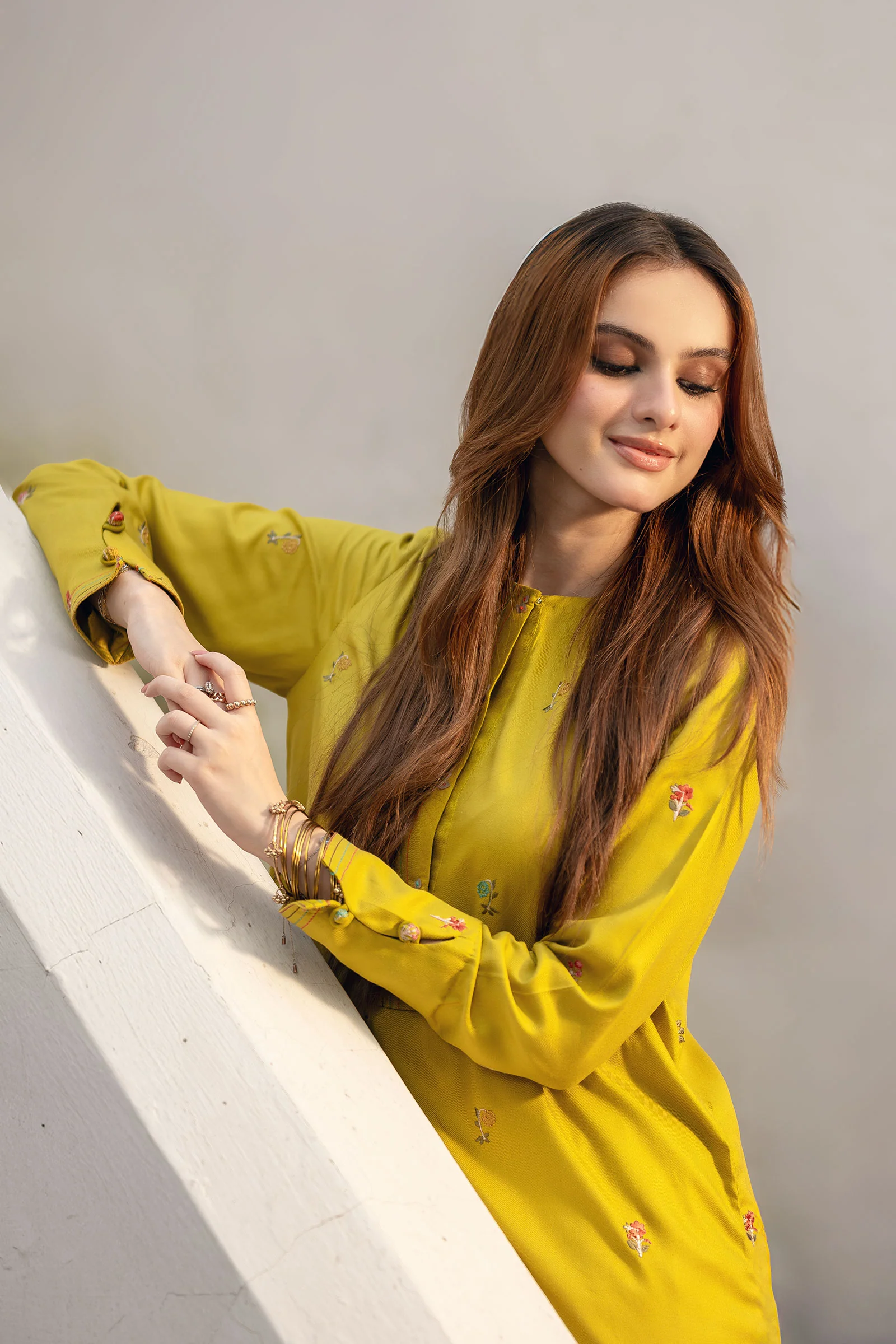 2 Pc Embroidered Twill Suit