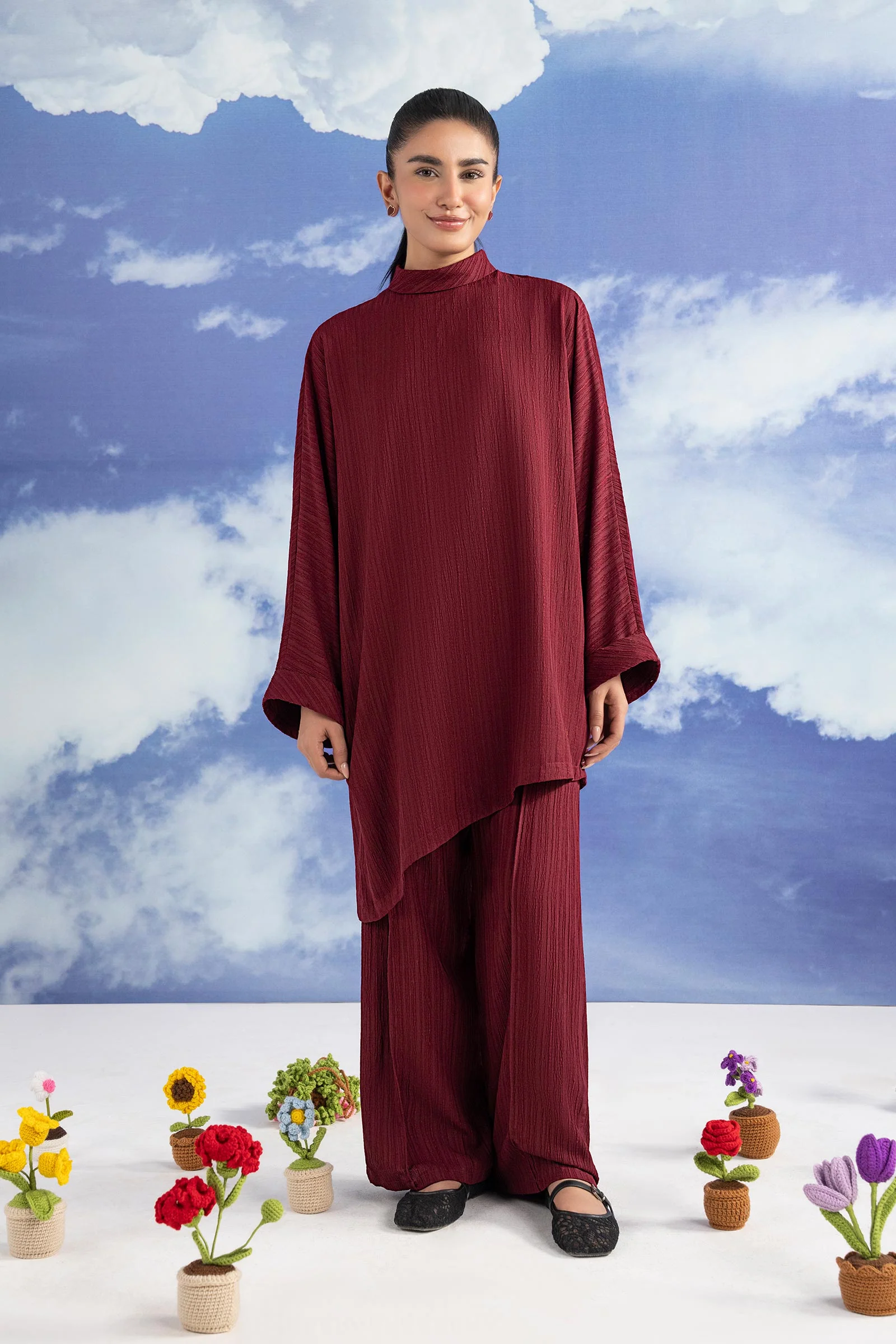 2 Pc Dyed Poly Wrinkle Suit