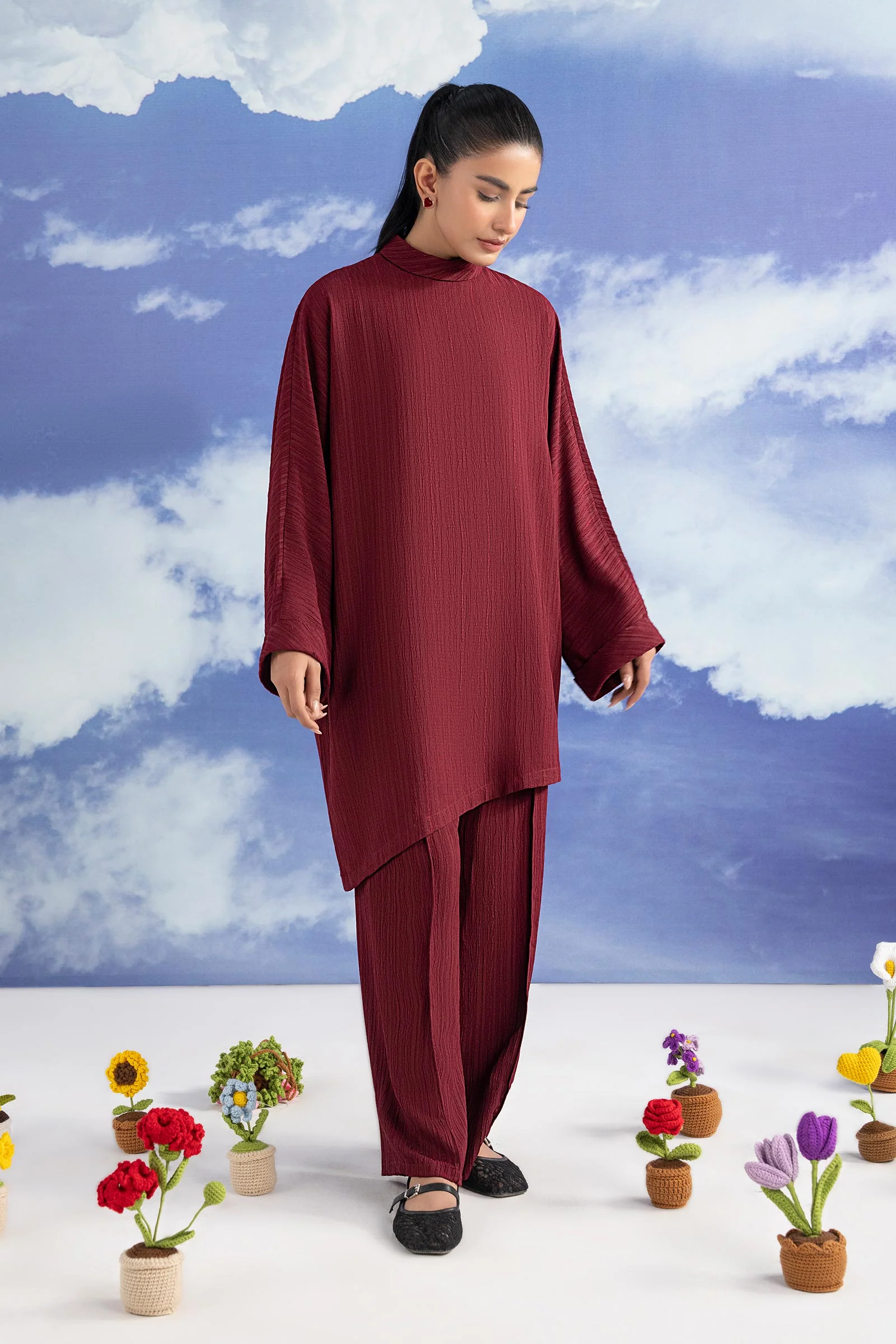 2 Pc Dyed Poly Wrinkle Suit