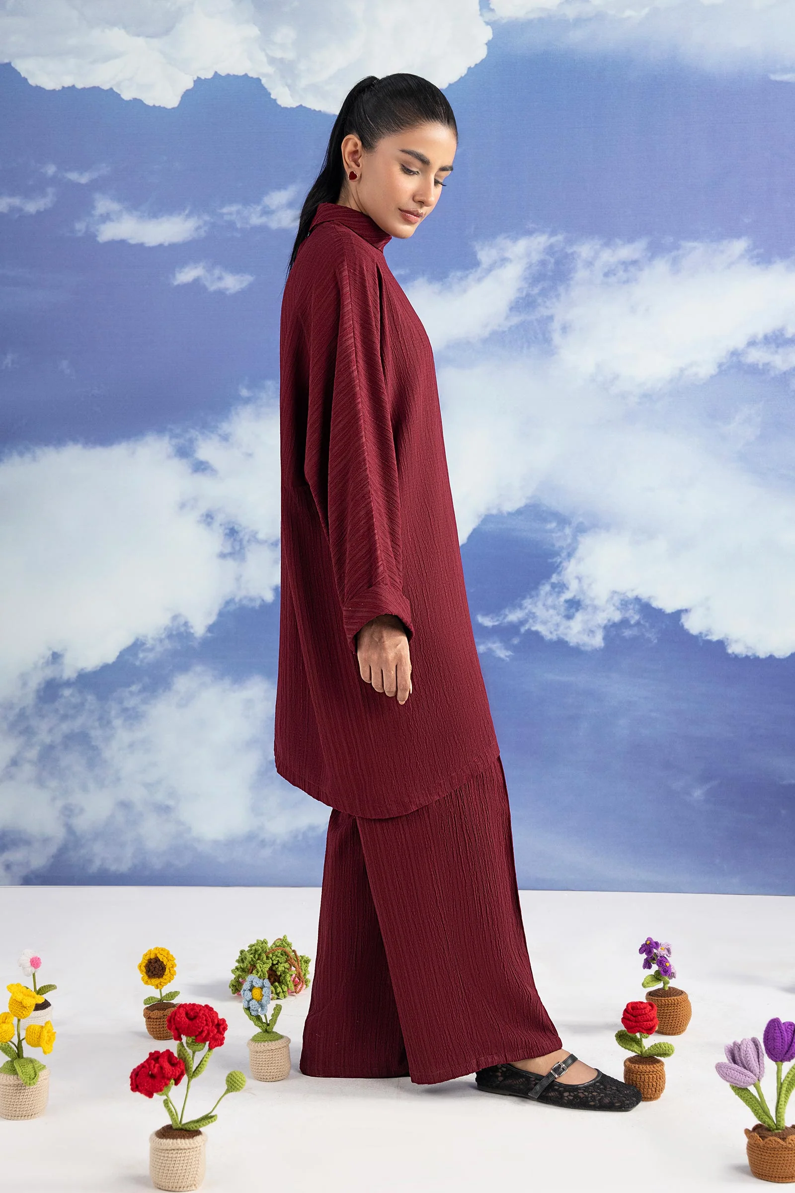 2 Pc Dyed Poly Wrinkle Suit