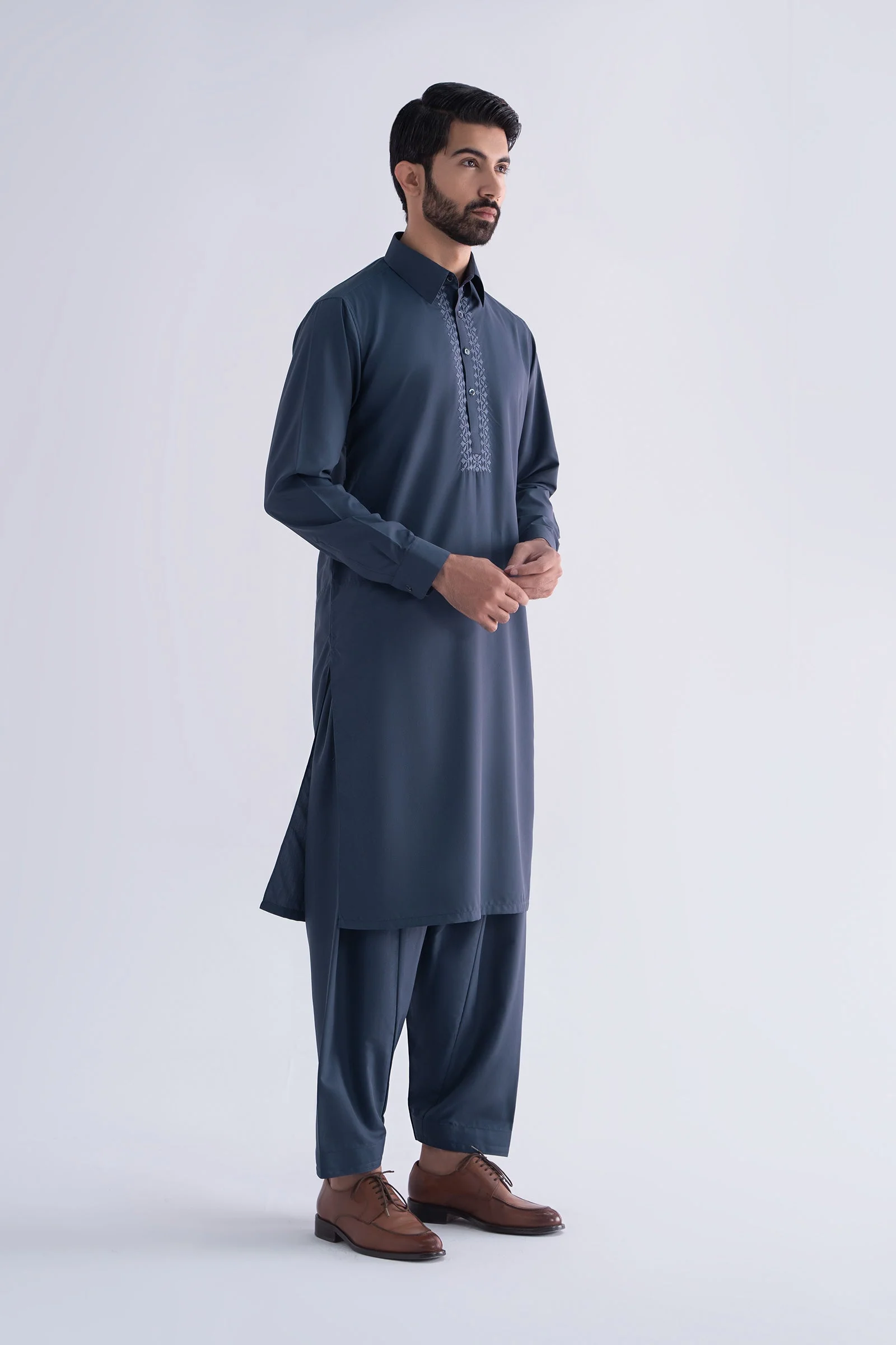 2 Piece Embroidered Blended Suit 5 2 Piece Embroidered Blended Suit