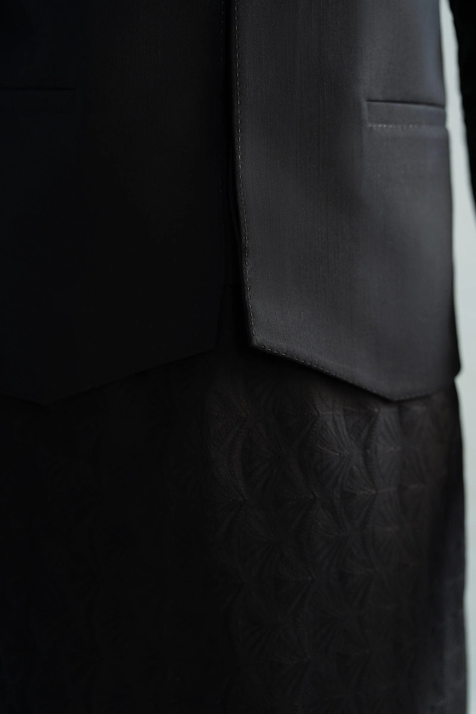 Tropical Black Waistcoat 5 Tropical Black Waistcoat