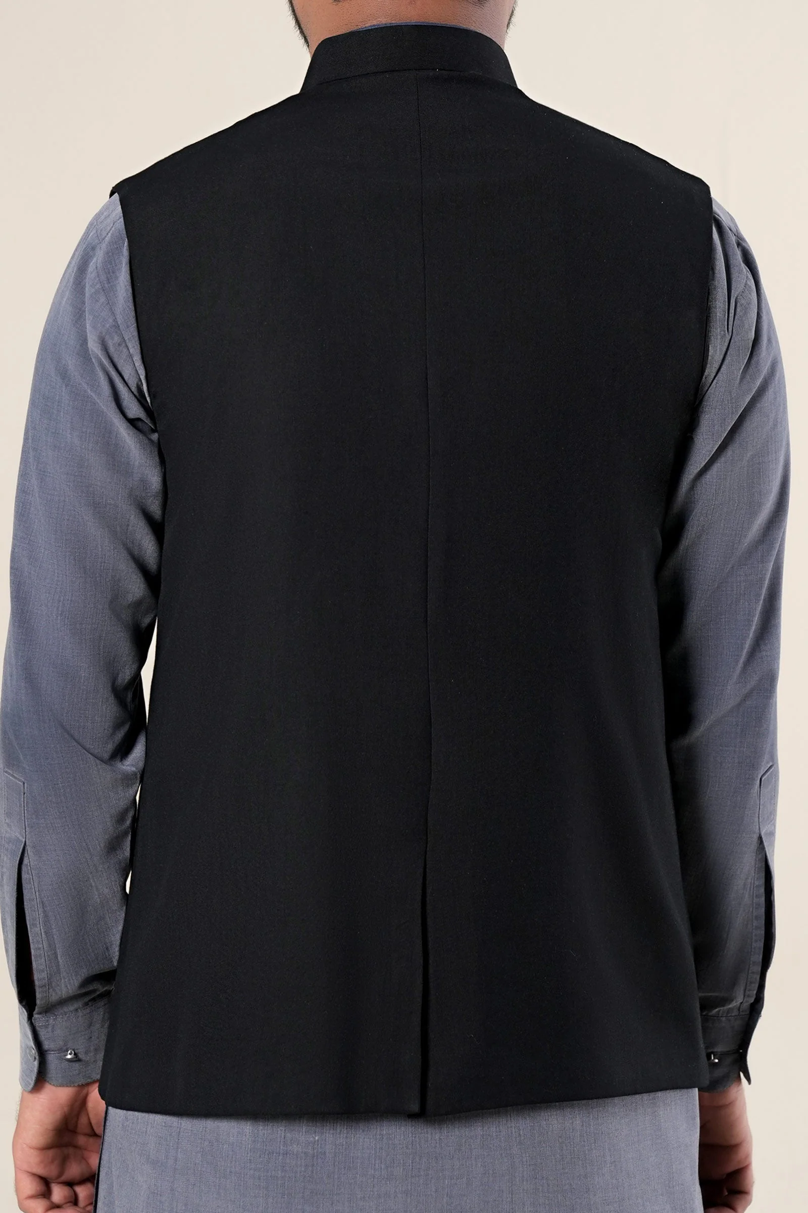 Blended Black Waistcoat