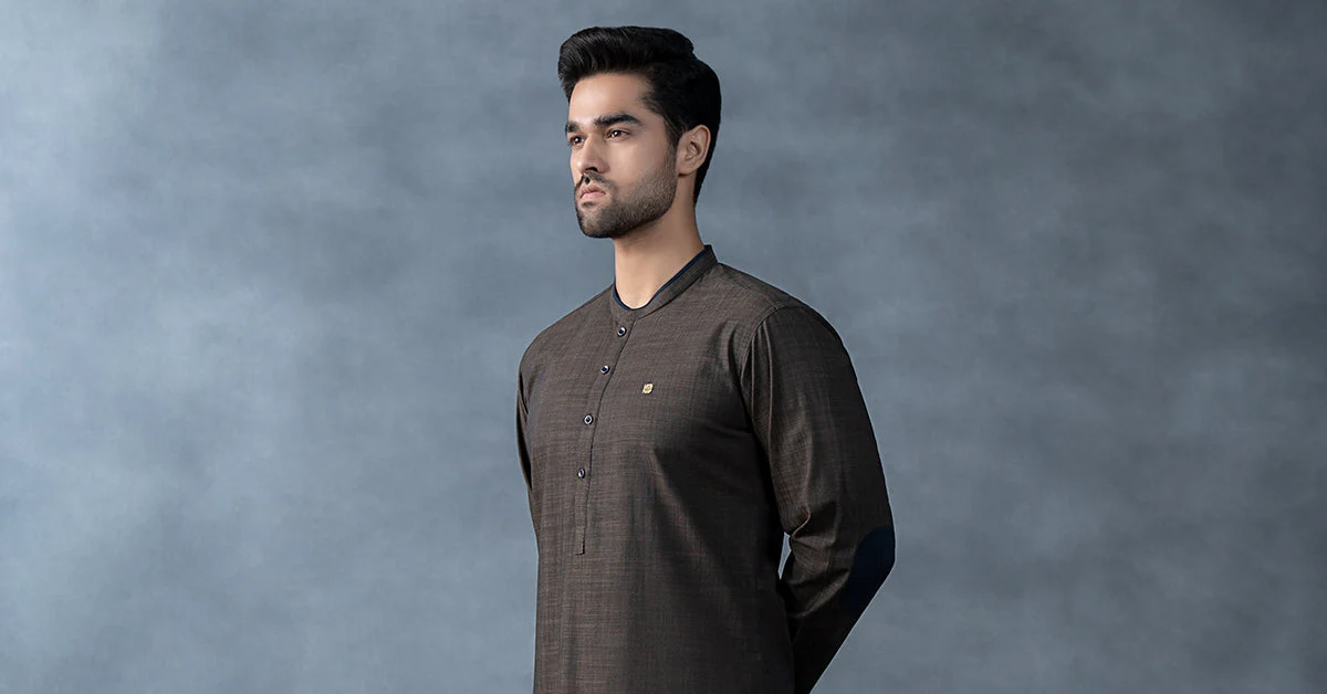 Nova Yarn Dyed Khaddar Kurta