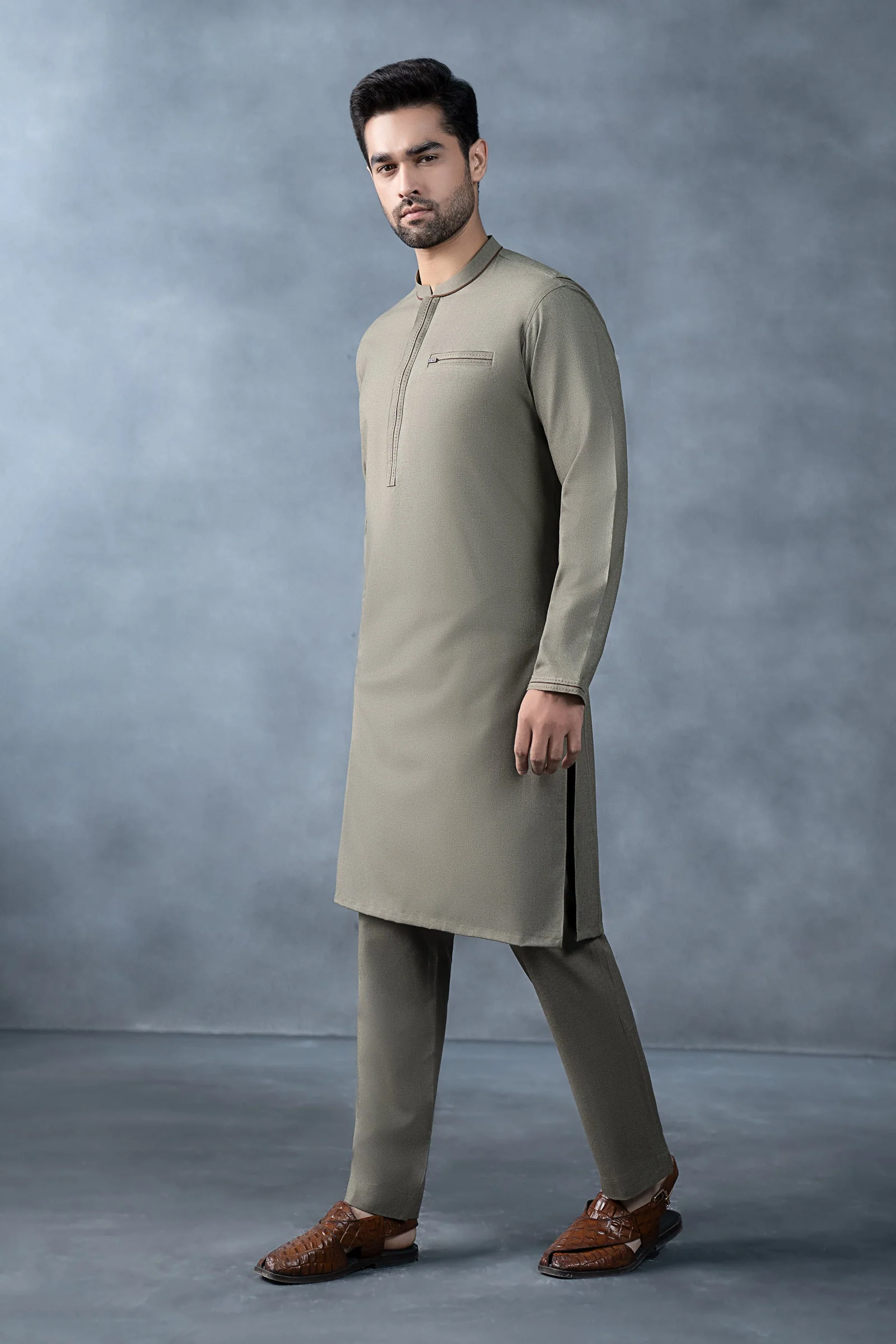 Nova Yarn Dyed Khaddar Kurta