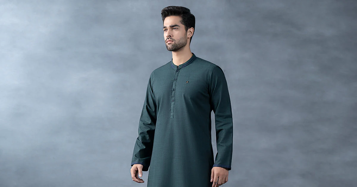 Nova Yarn Dyed Khaddar Kurta
