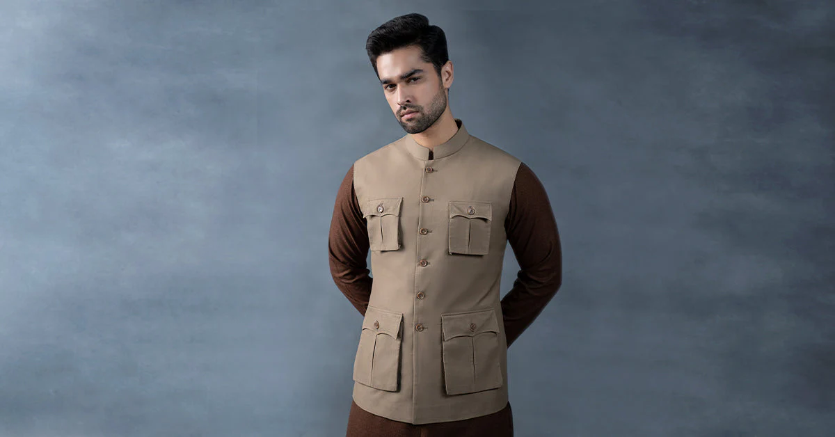 Tropical Khakki Waistcoat 6 Tropical Khakki Waistcoat