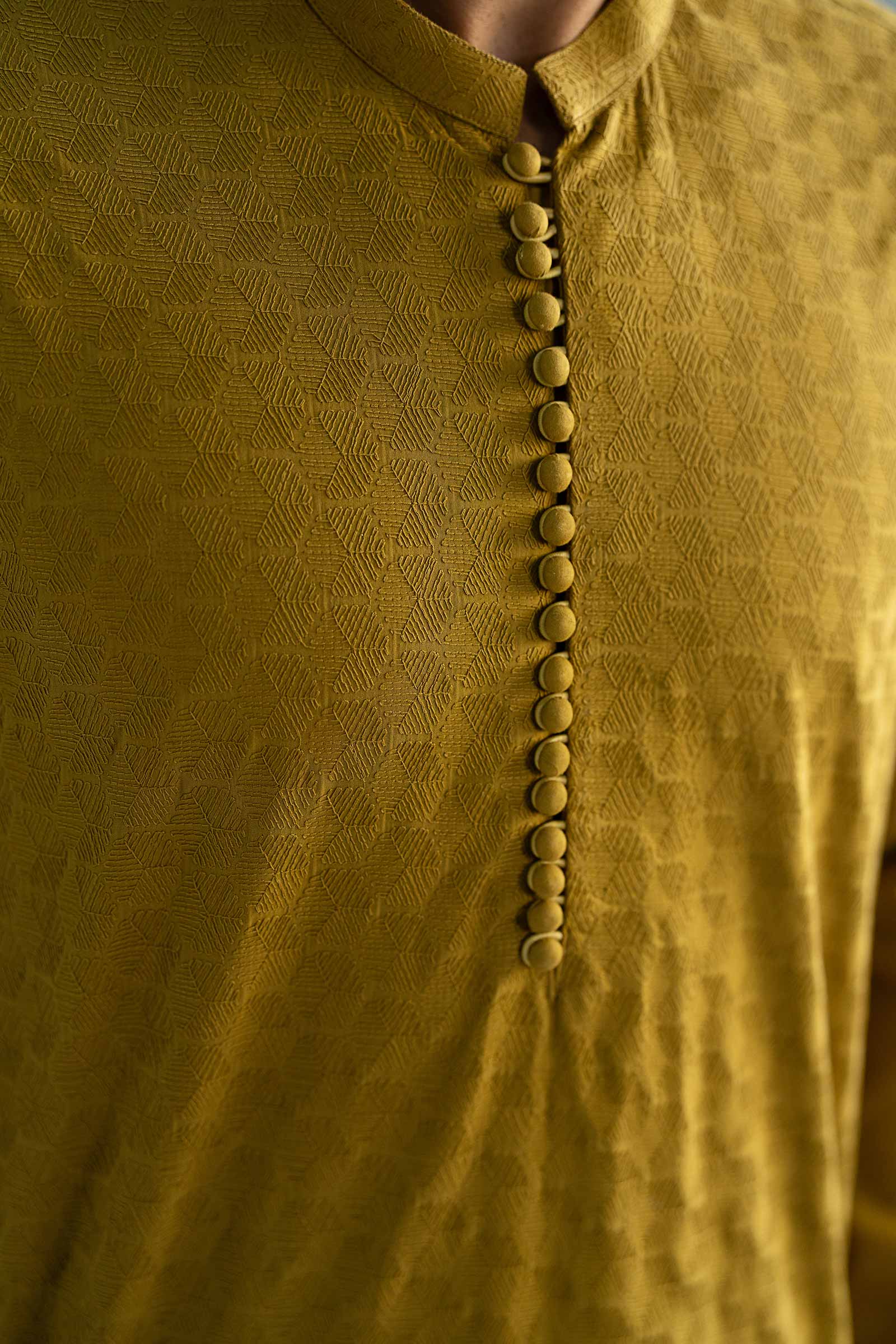 Embroidered Cotton Kurta