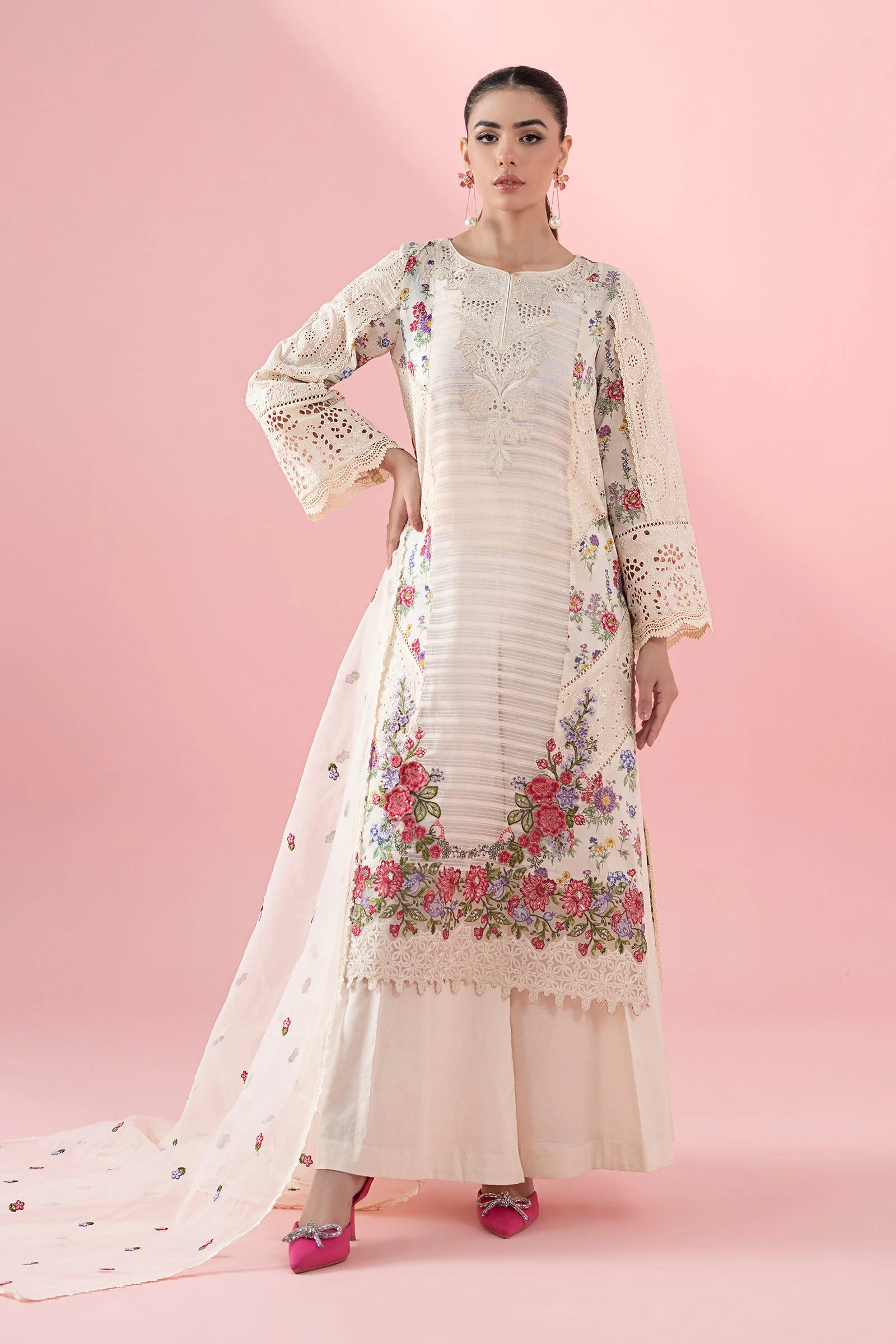 3 Piece Embroidered Lawn Suit
