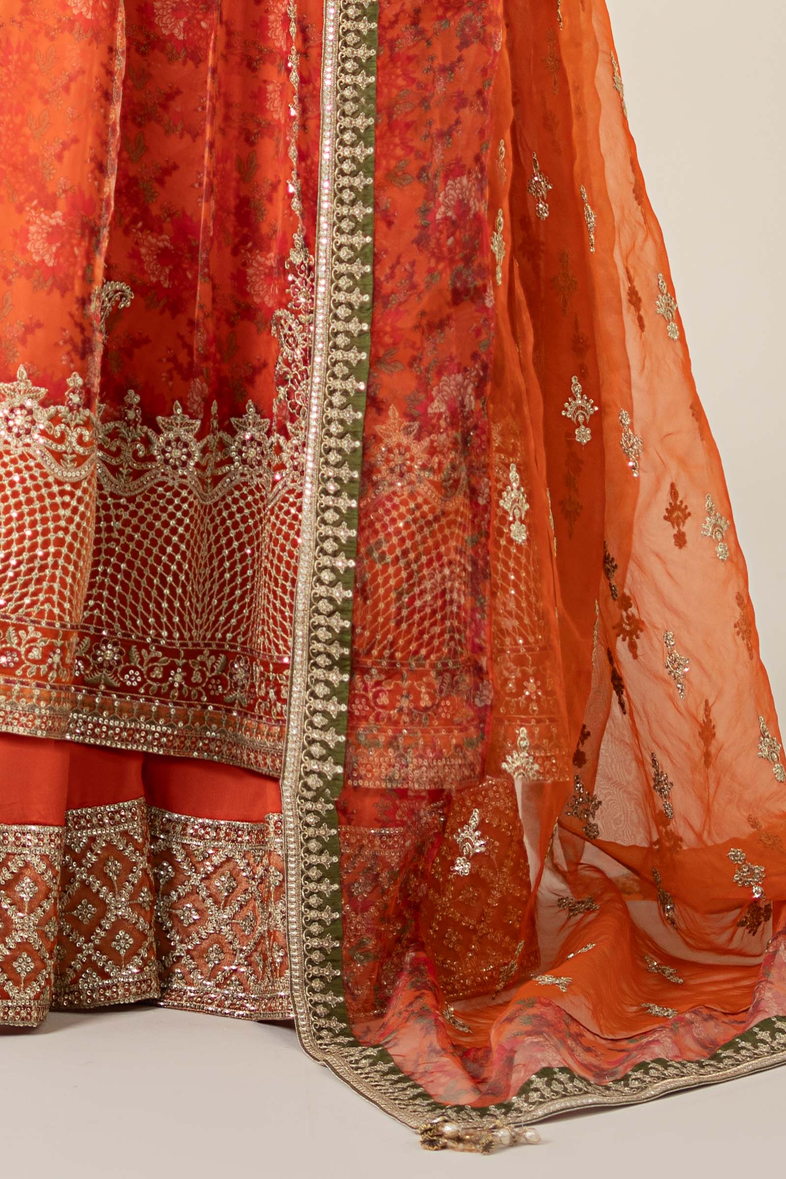 3 Piece Embroidered Organza Suit 164 3 Piece Embroidered Organza Suit