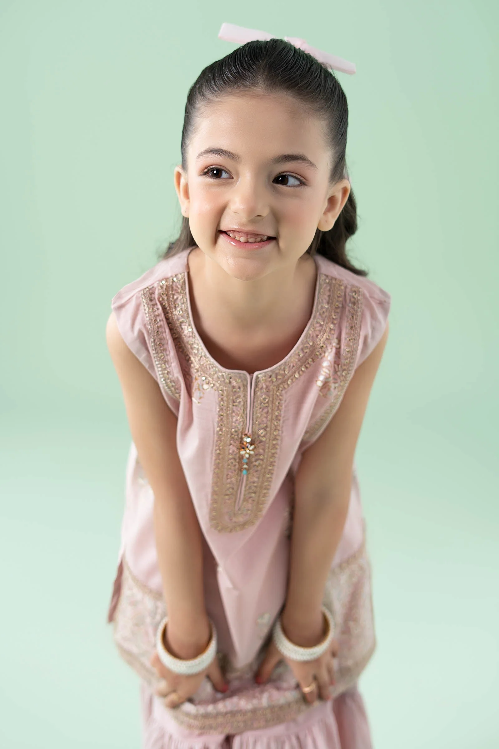 3 Piece Embroidered Dobby Suit