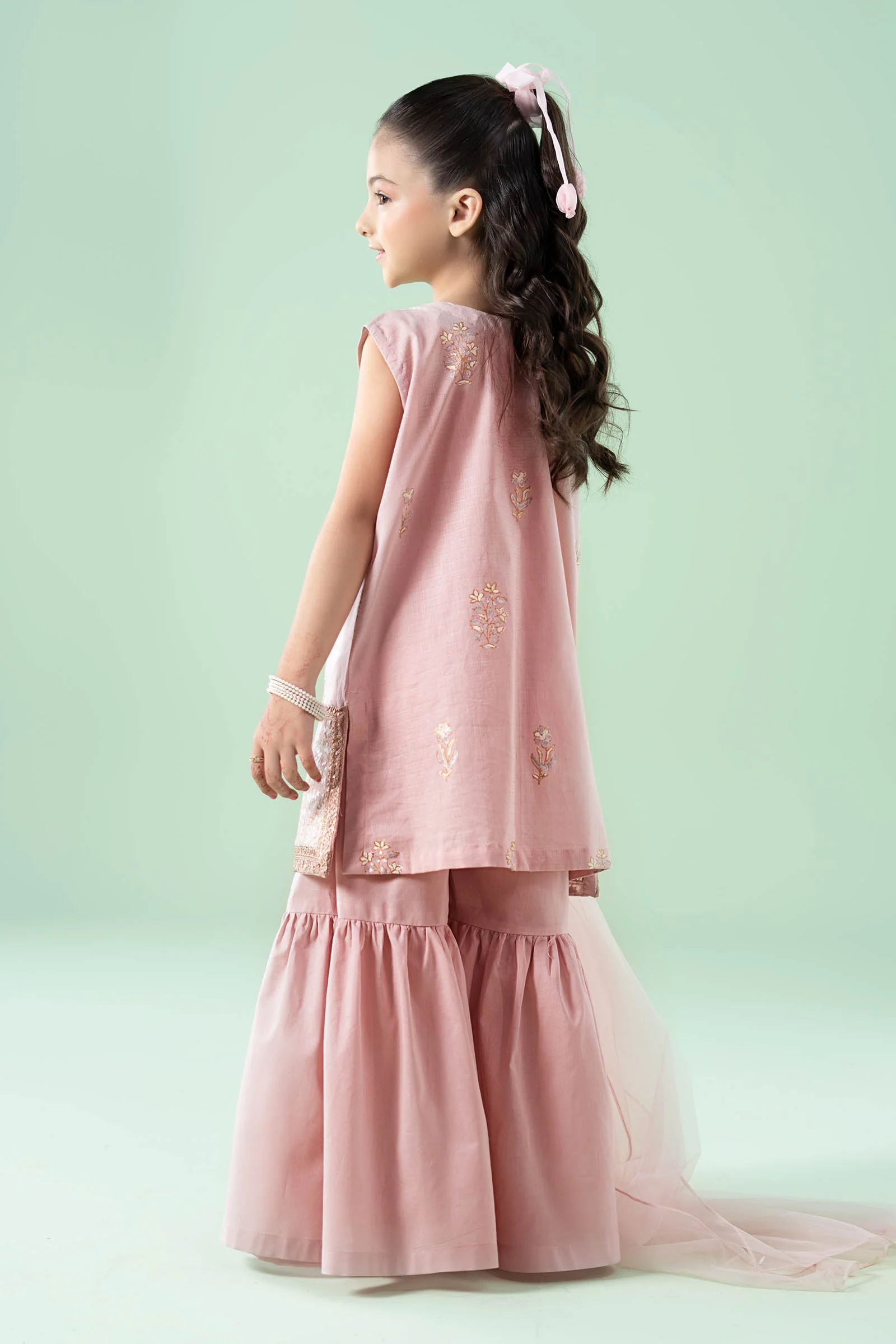 3 Piece Embroidered Dobby Suit