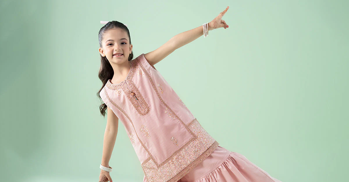 3 Piece Embroidered Dobby Suit