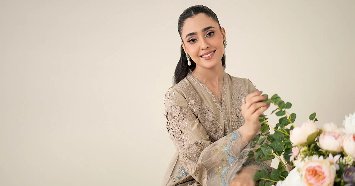 3 Piece Embroidered Dobby Suit