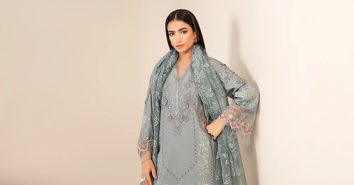 3 Piece Embroidered Dobby Suit 8 3 Piece Embroidered Dobby Suit