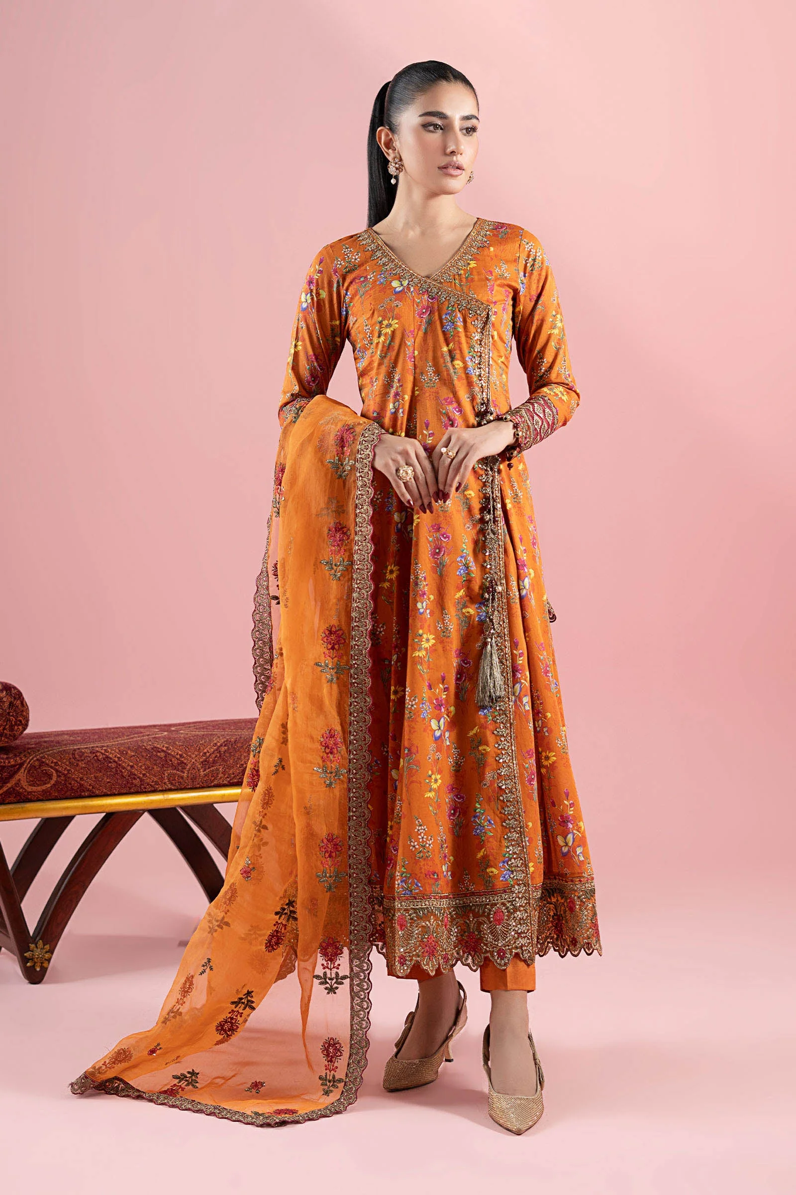 3 Piece Embroidered Lawn Suit 308 3 Piece Embroidered Lawn Suit