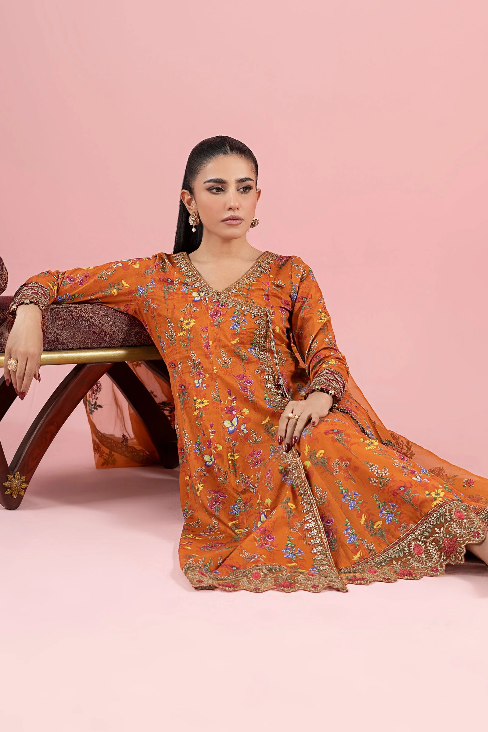 3 Piece Embroidered Lawn Suit 309 3 Piece Embroidered Lawn Suit