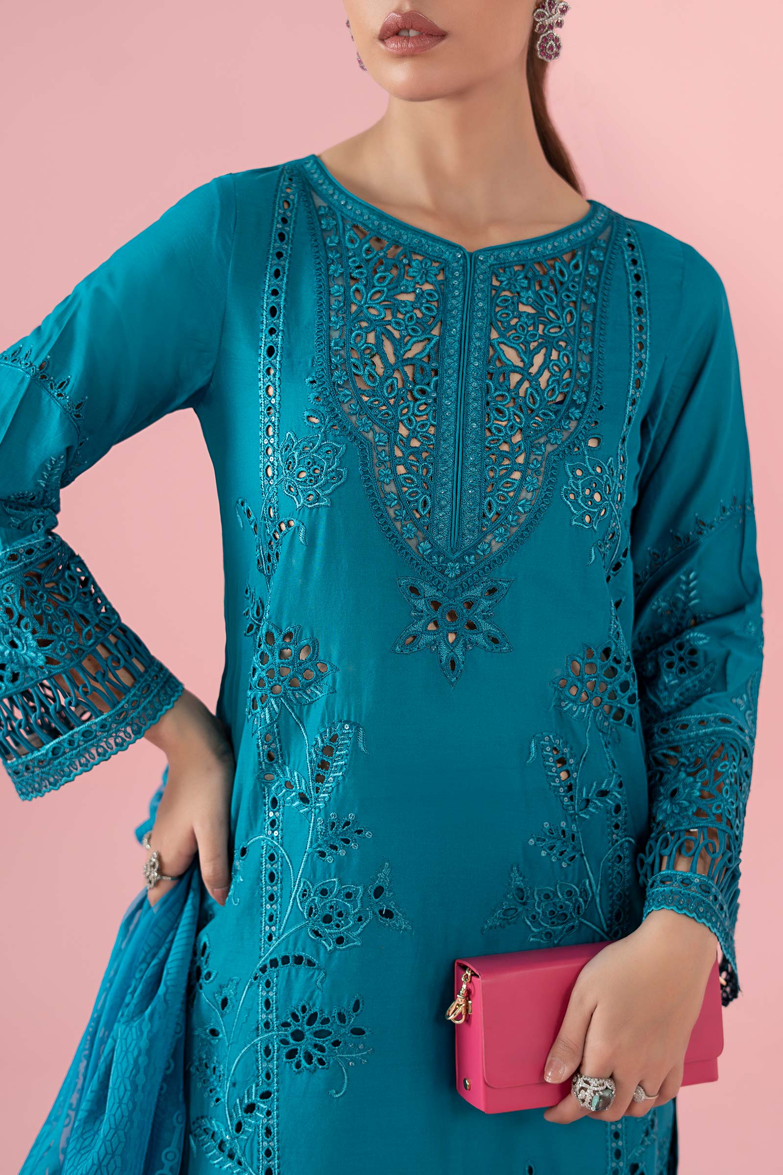 3 Piece Embroidered Lawn Suit 287 3 Piece Embroidered Lawn Suit