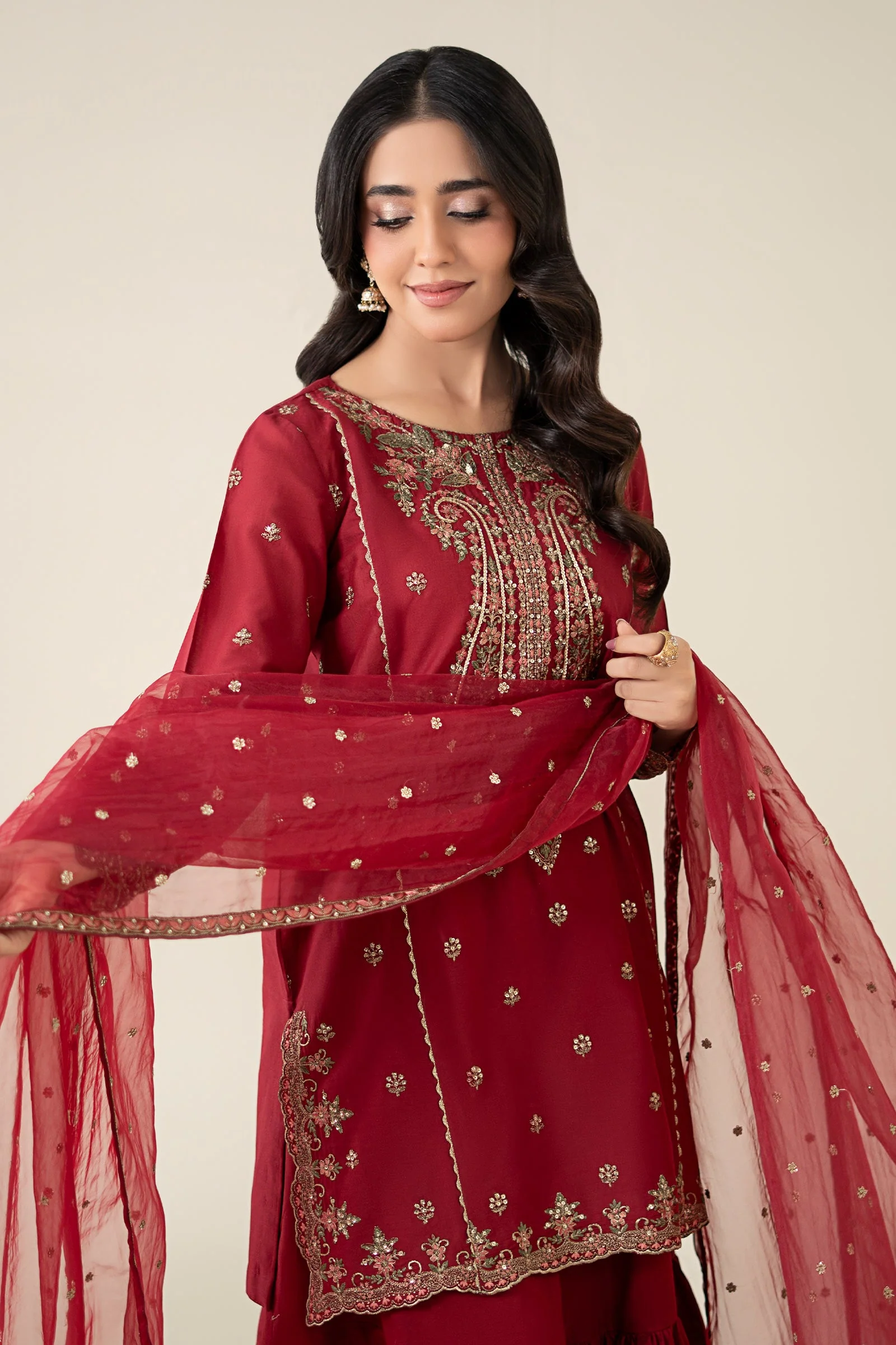 3 Piece Embroidered Lawn Suit 266 3 Piece Embroidered Lawn Suit