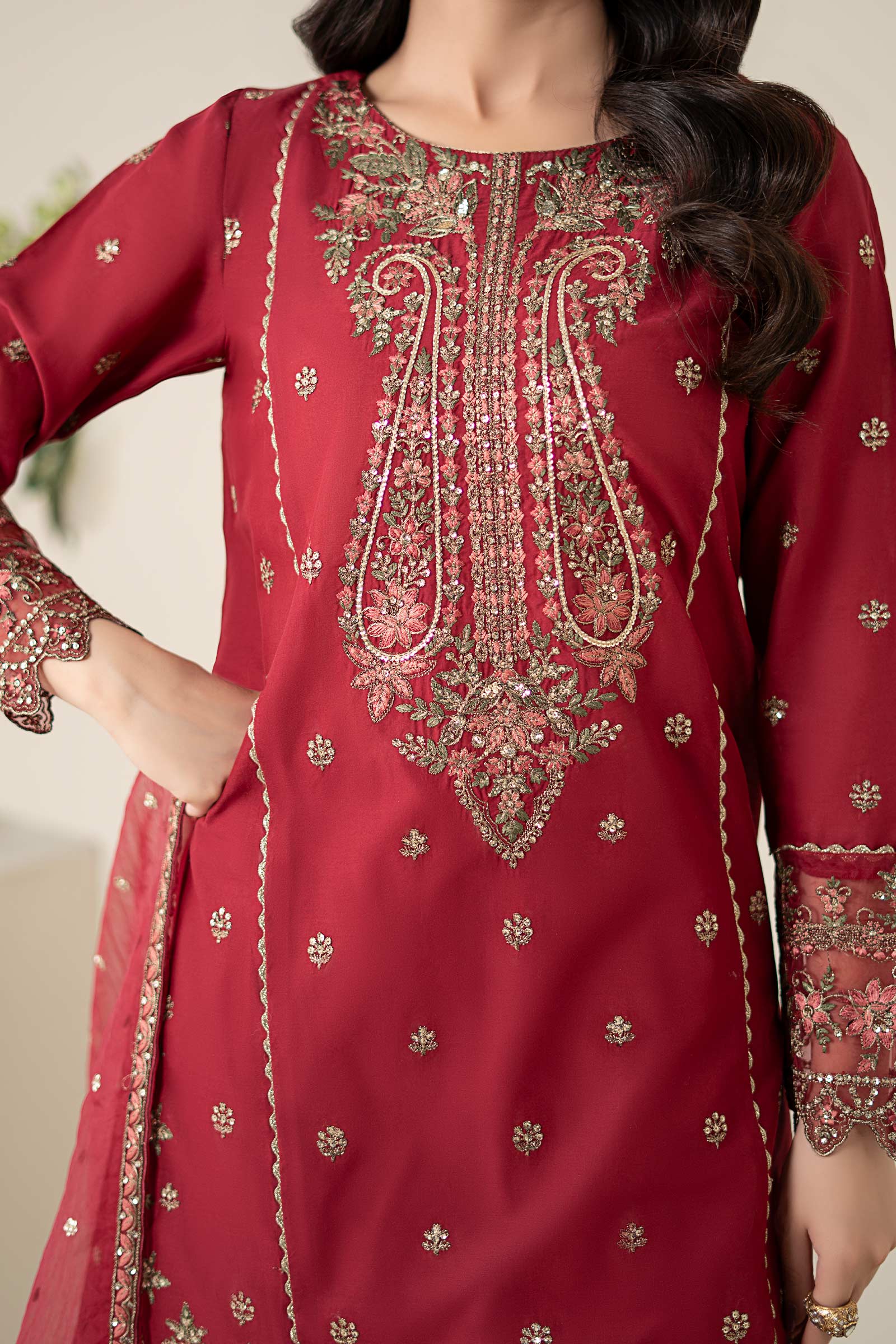 3 Piece Embroidered Lawn Suit 269 3 Piece Embroidered Lawn Suit