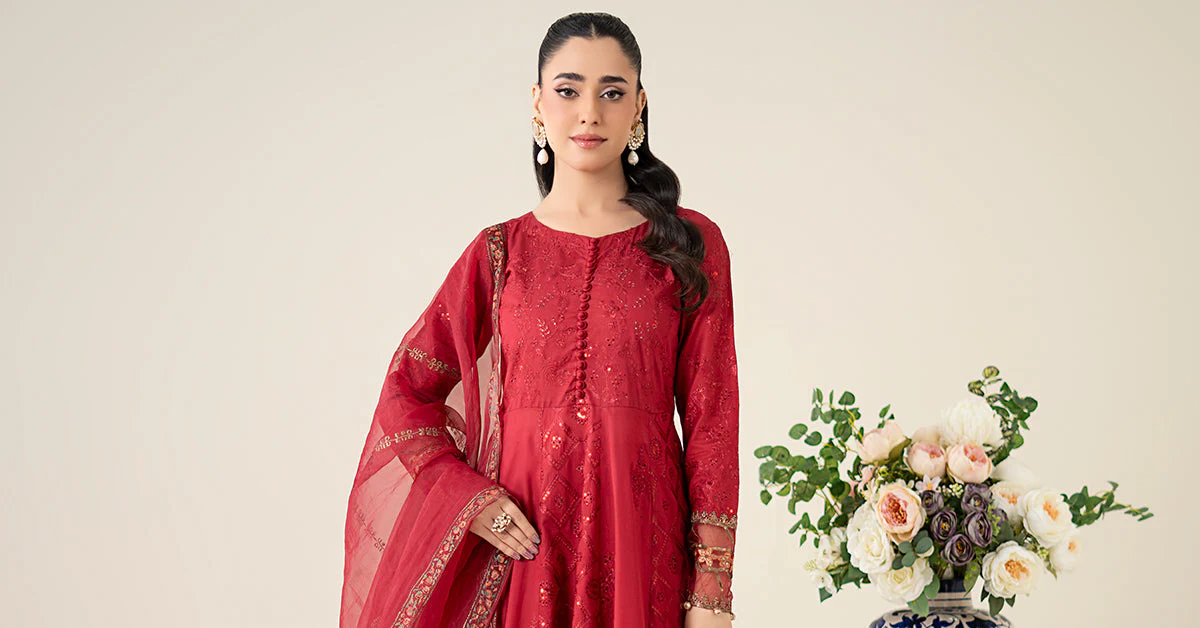 3 Piece Embroidered Lawn Suit 257 3 Piece Embroidered Lawn Suit