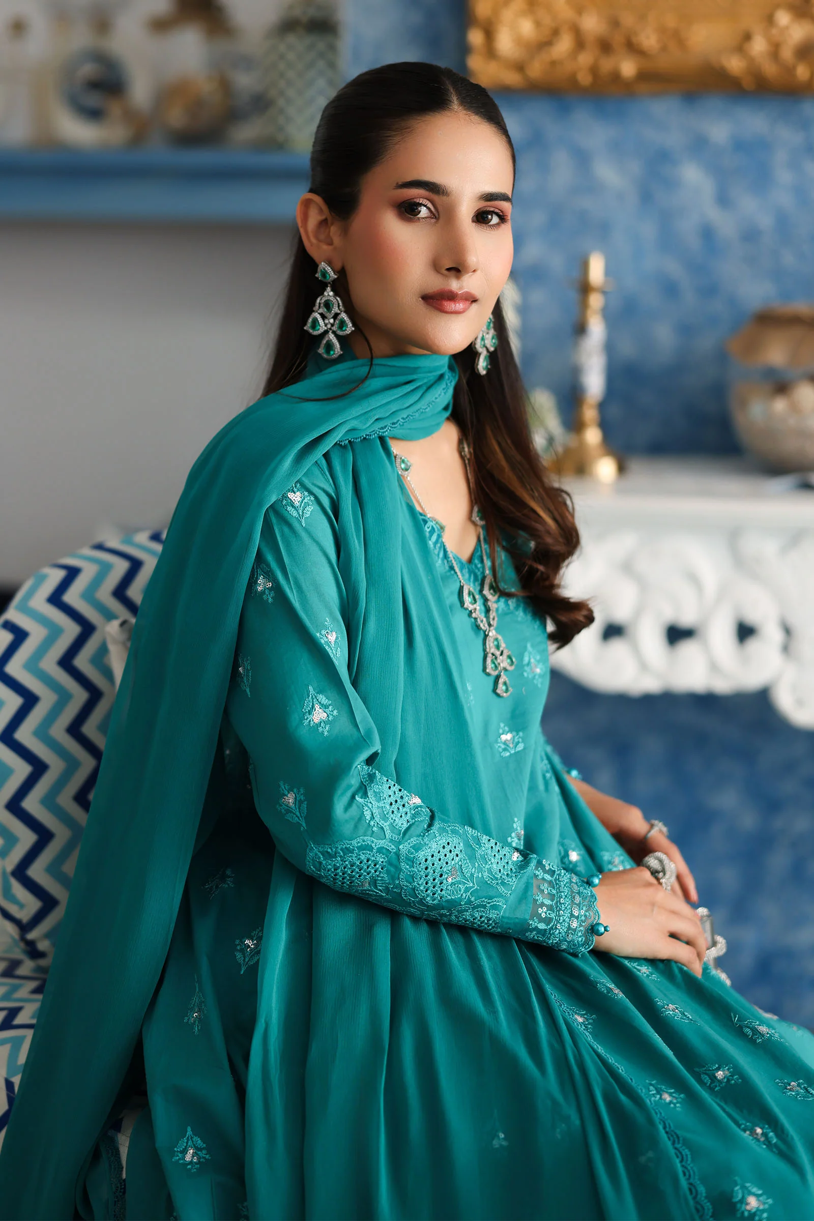3 Piece Embroidered Lawn Suit 241 3 Piece Embroidered Lawn Suit