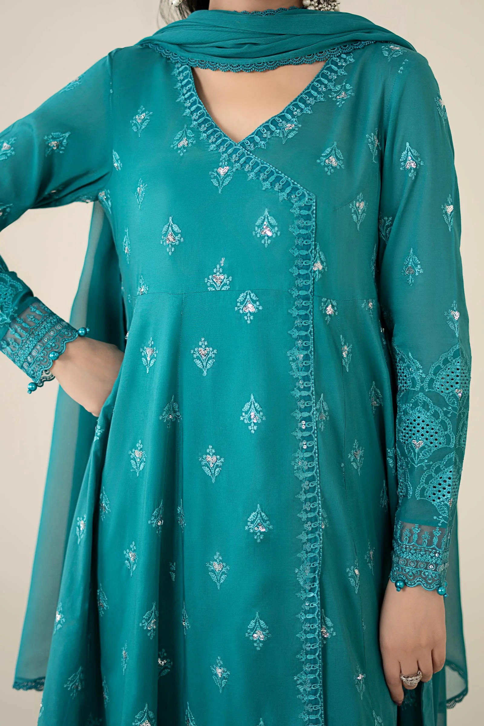 3 Piece Embroidered Lawn Suit 246 3 Piece Embroidered Lawn Suit