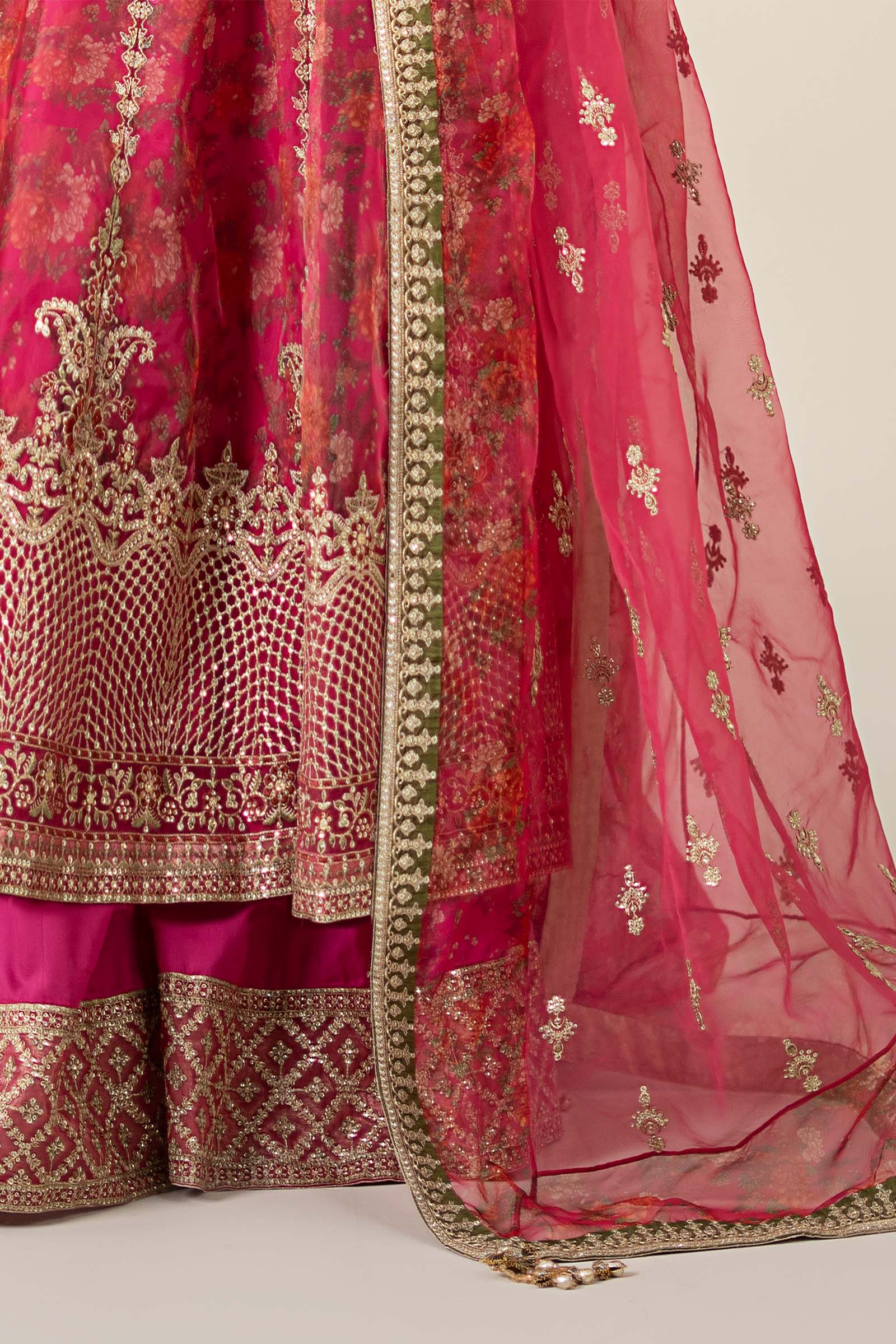 3 Piece Embroidered Organza Suit 149 3 Piece Embroidered Organza Suit