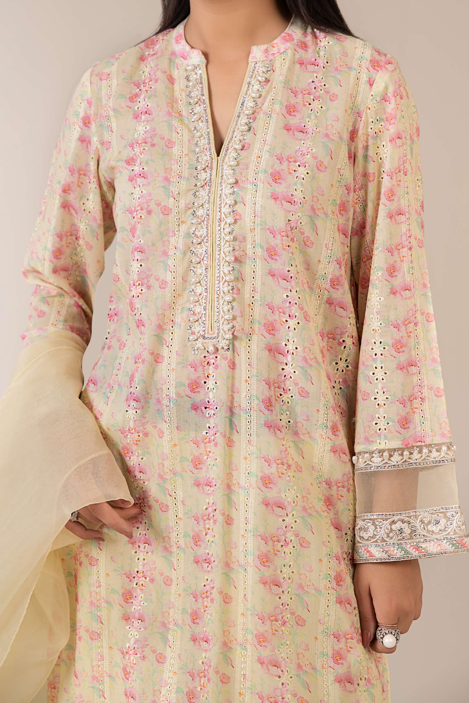 3 Piece Embroidered Lawn Suit 205 3 Piece Embroidered Lawn Suit