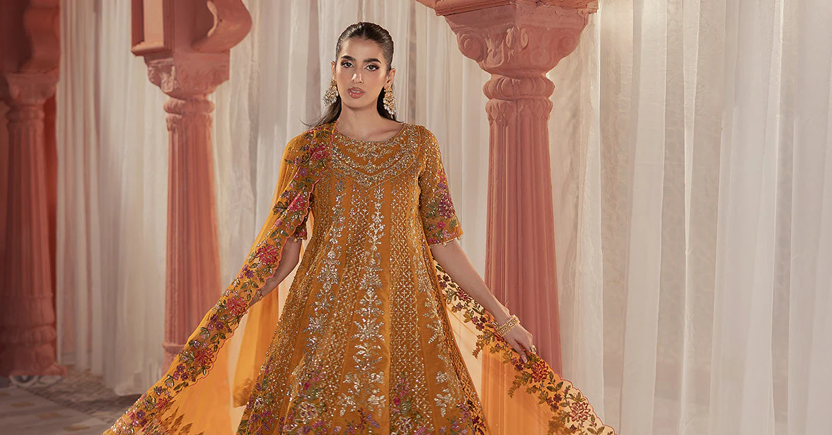 3 Piece Embroidered Organza Suit 132 3 Piece Embroidered Organza Suit