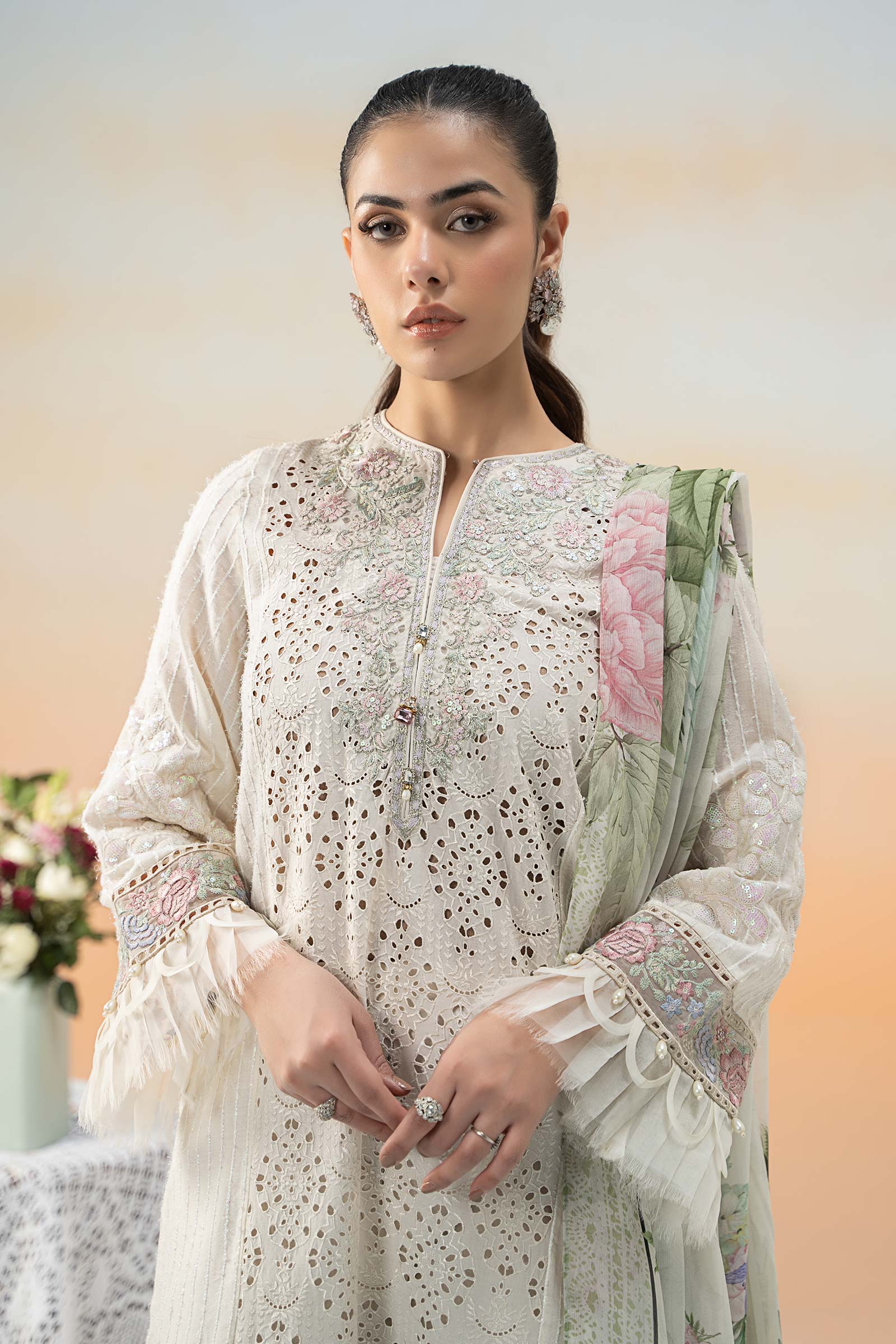 3 Piece Embroidered Lawn Suit 167 3 Piece Embroidered Lawn Suit