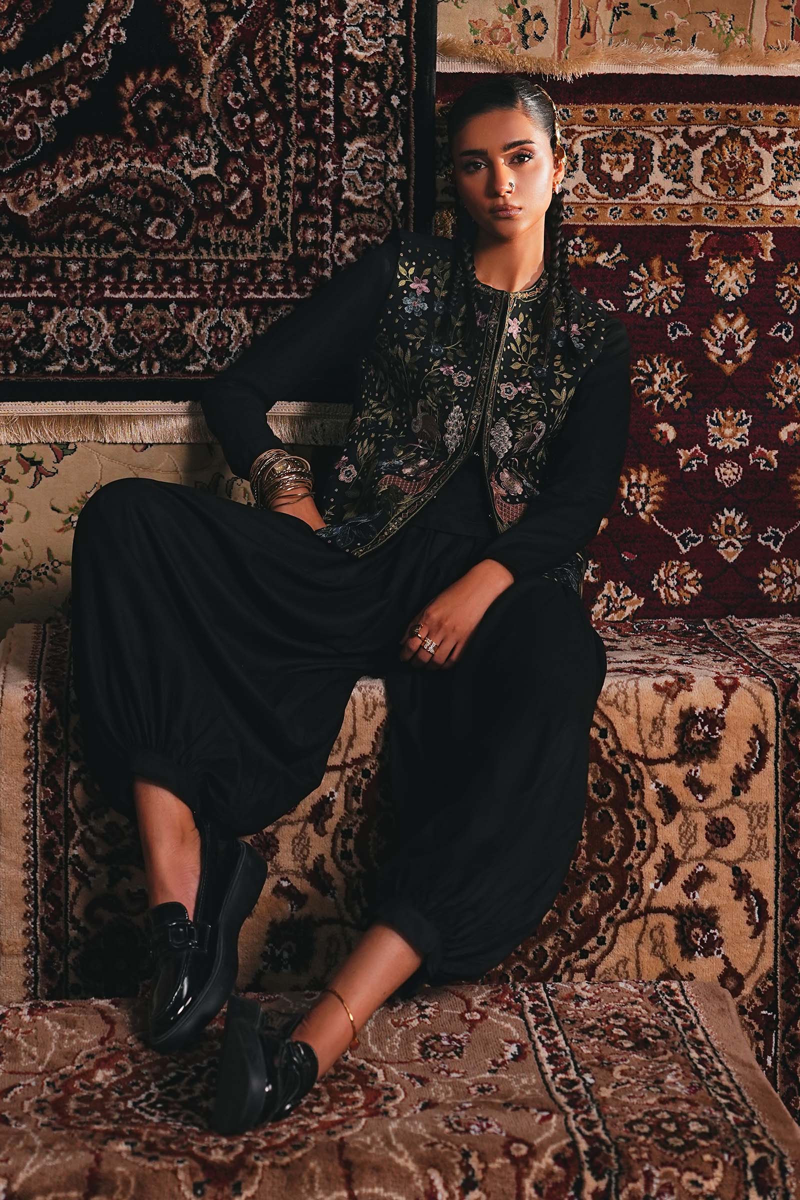 3 Piece Embroidered Khaddar Suit 4 3 Piece Embroidered Khaddar Suit