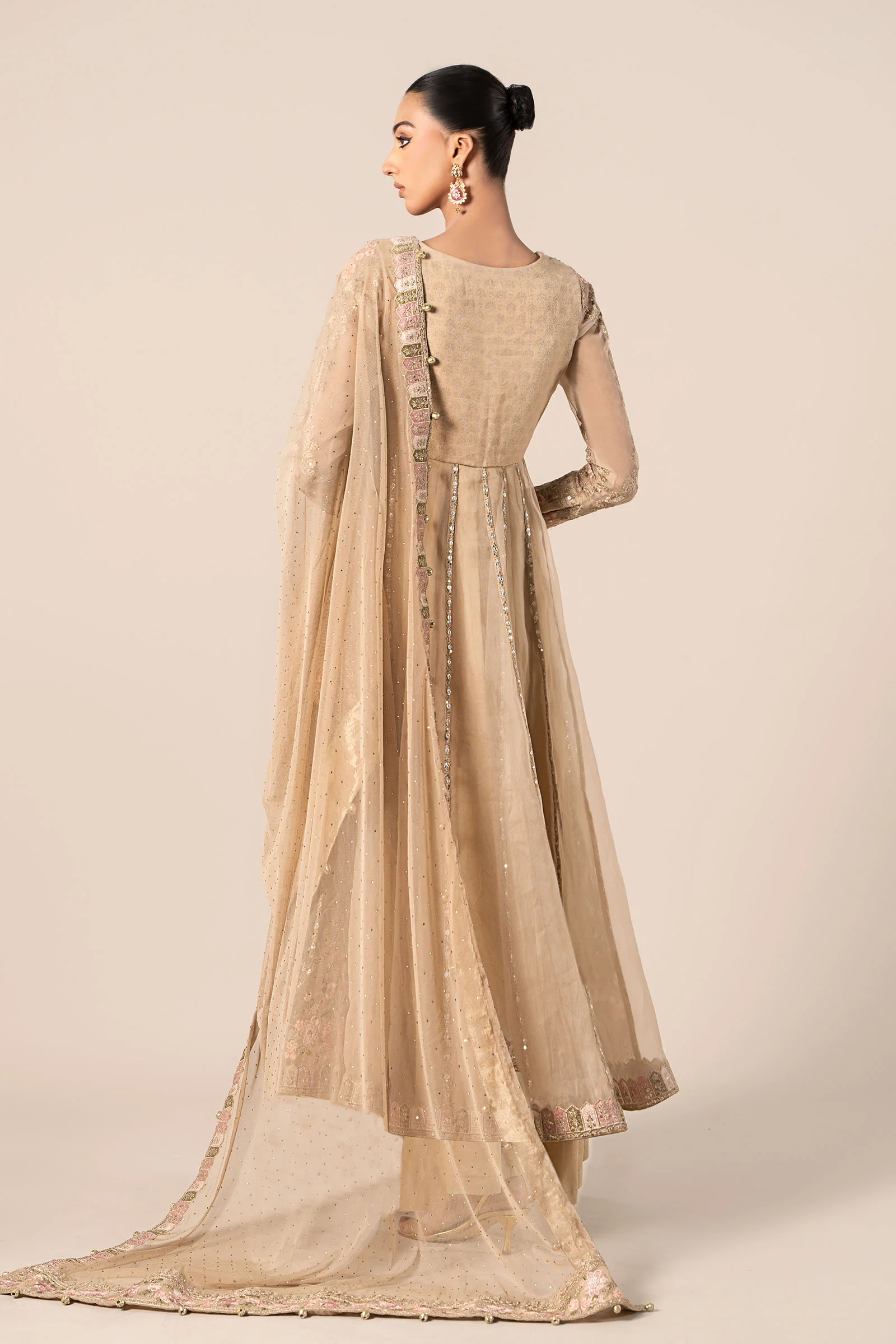 3 Piece Embroidered Organza Suit 96 3 Piece Embroidered Organza Suit