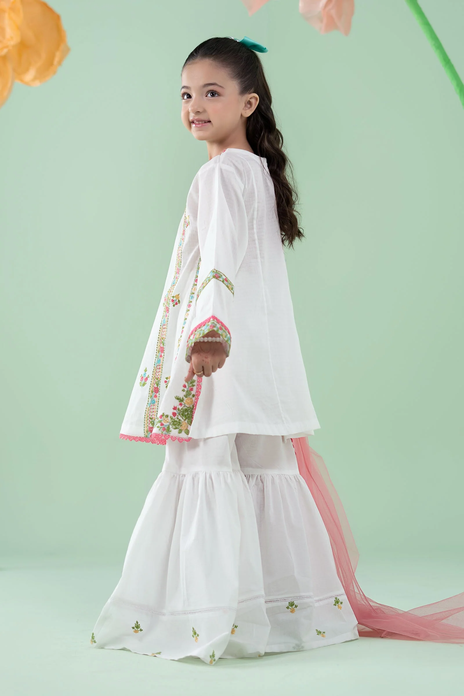 3 Piece Embroidered Dobby Suit