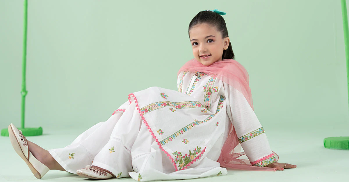 3 Piece Embroidered Dobby Suit