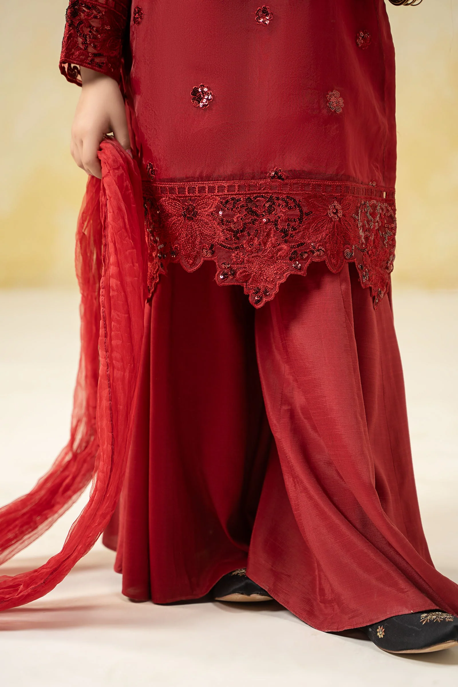 3 Piece Embroidered Organza Suit 73 3 Piece Embroidered Organza Suit