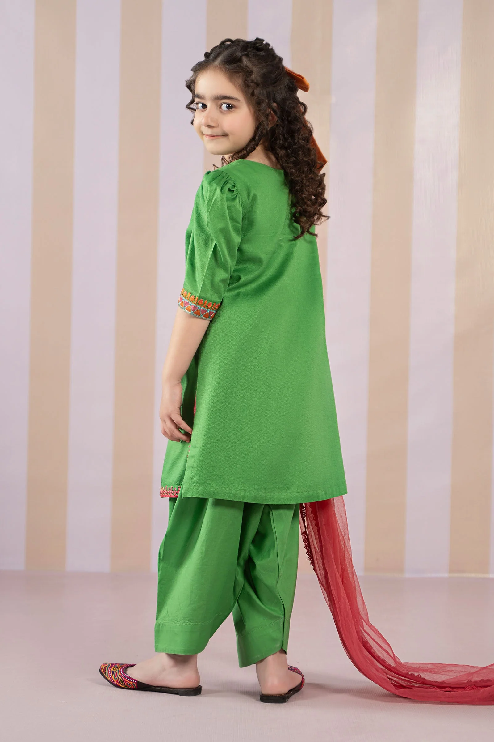 3 Piece Dyed Dobby Lawn Suit