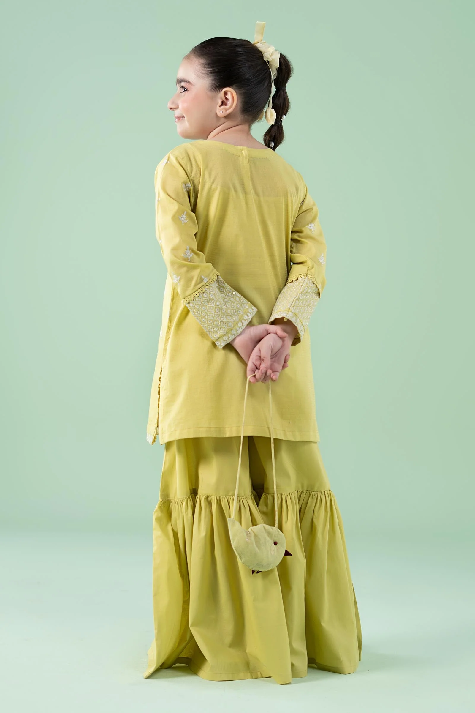 3 Piece Embroidered Dobby Suit