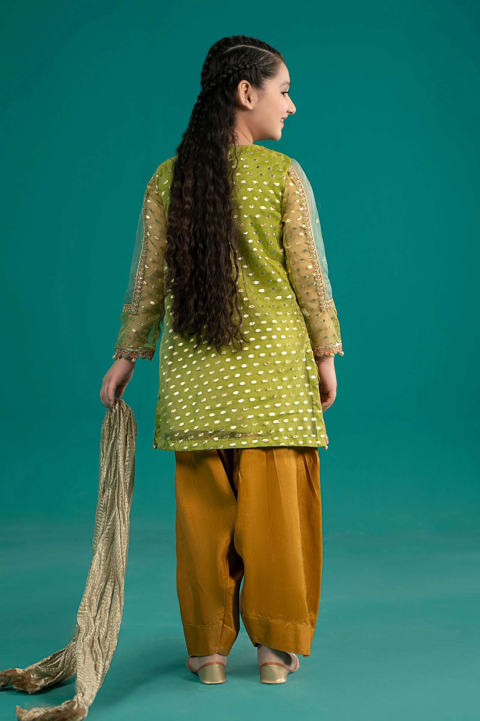 3 Piece Embroidered Organza Suit 51 3 Piece Embroidered Organza Suit