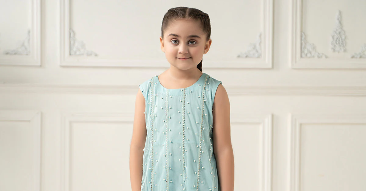 2 Piece Embroidered Polyester Net Suit