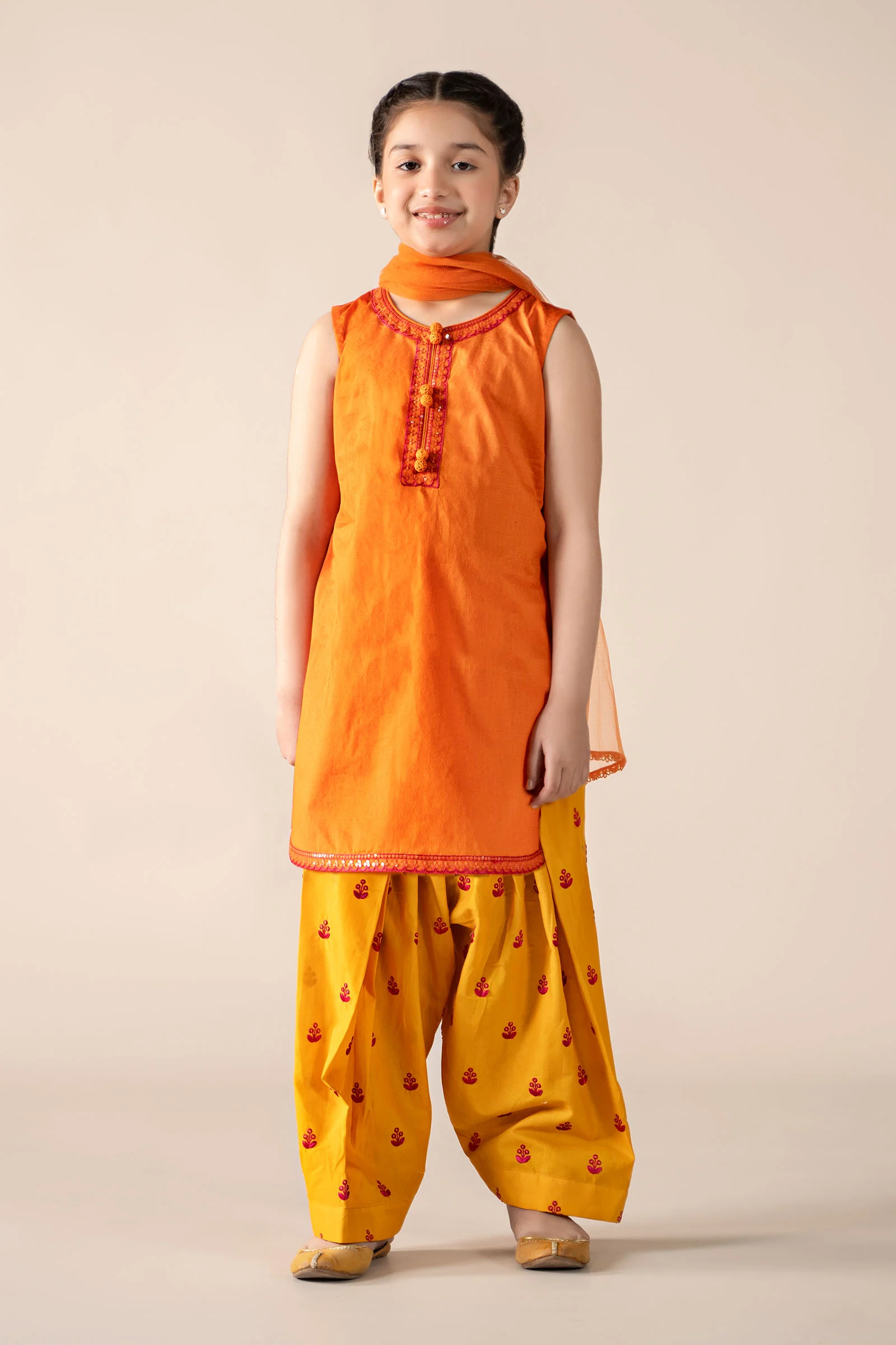 3 Piece Embroidered Dobby Lawn Suit