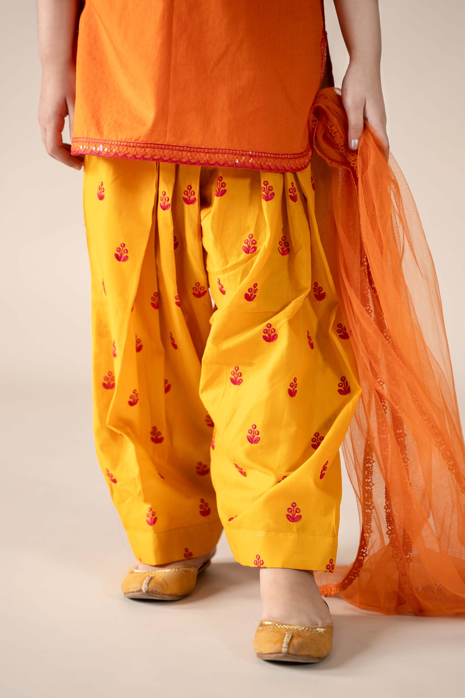 3 Piece Embroidered Dobby Lawn Suit